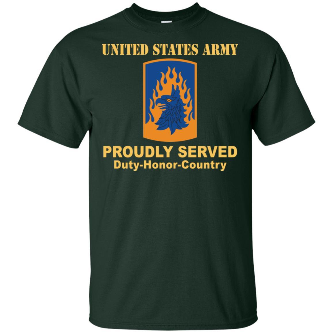 US ARMY 12TH COMBAT AVIATION BRIGADE- Proudly Served T-Shirt On Front For Men-TShirt-Army-Veterans Nation