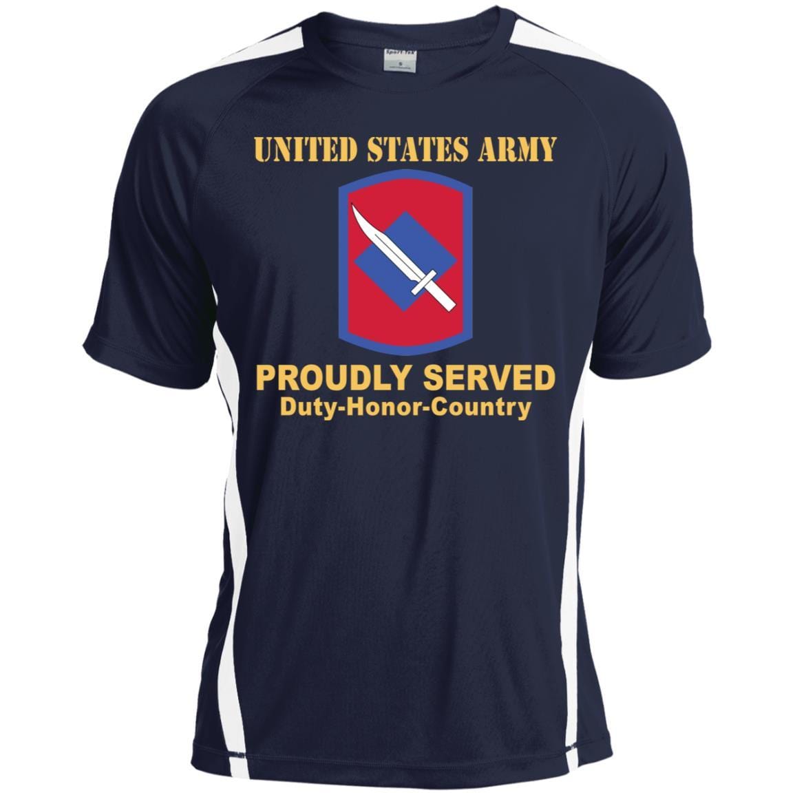 US ARMY 39TH INFANTRY BRIGADE- Proudly Served T-Shirt On Front For Men-TShirt-Army-Veterans Nation