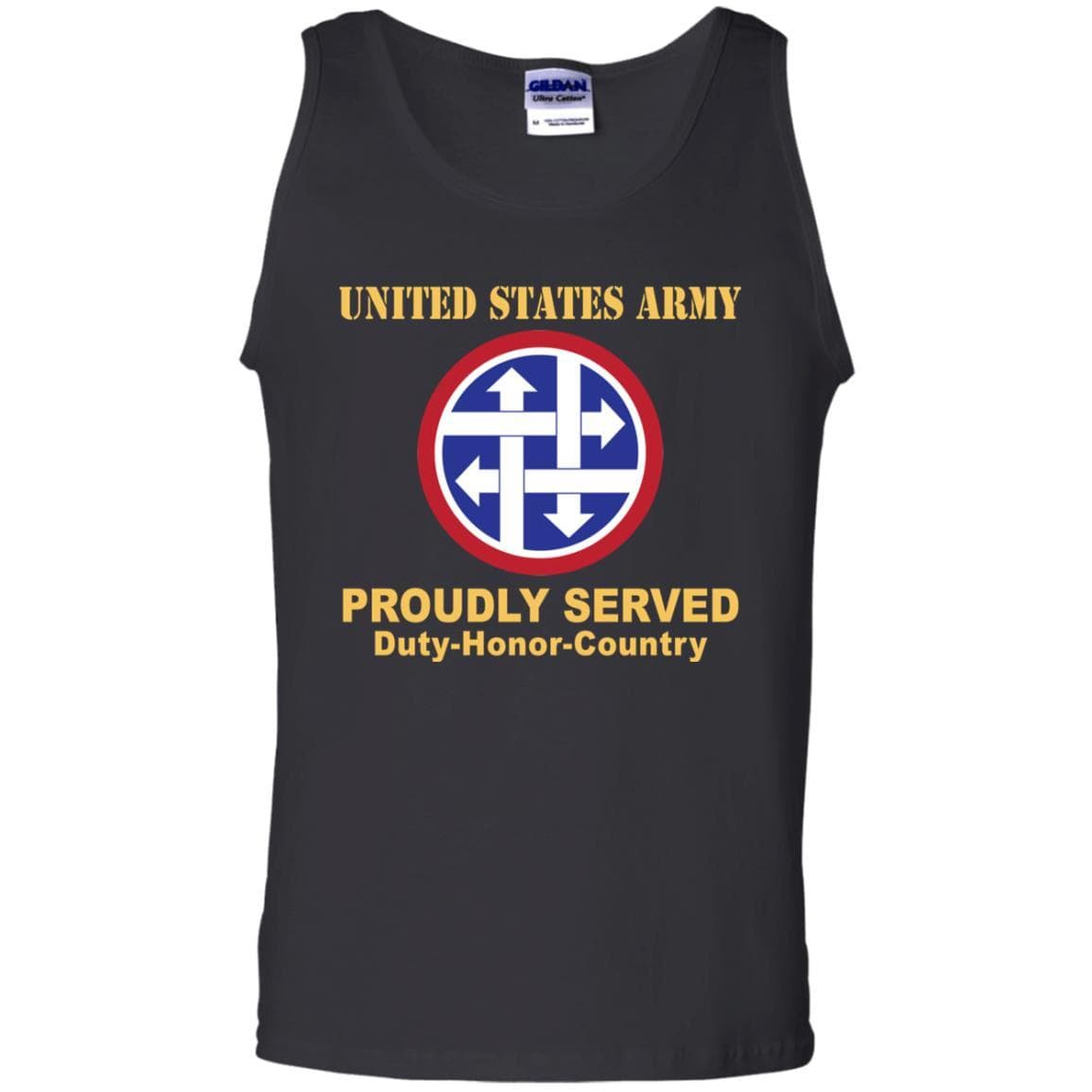 US ARMY 4TH SUSTAINMENT COMMAND- Proudly Served T-Shirt On Front For Men-TShirt-Army-Veterans Nation