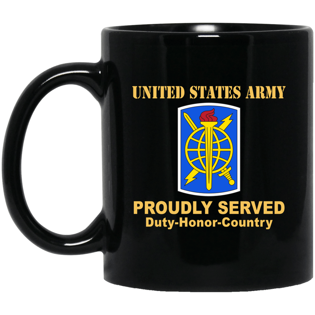 US ARMY 500TH MILITARY INTELLIGENCE BRIGADE- 11 oz - 15 oz Black Mug-Mug-Army-CSIB-Veterans Nation