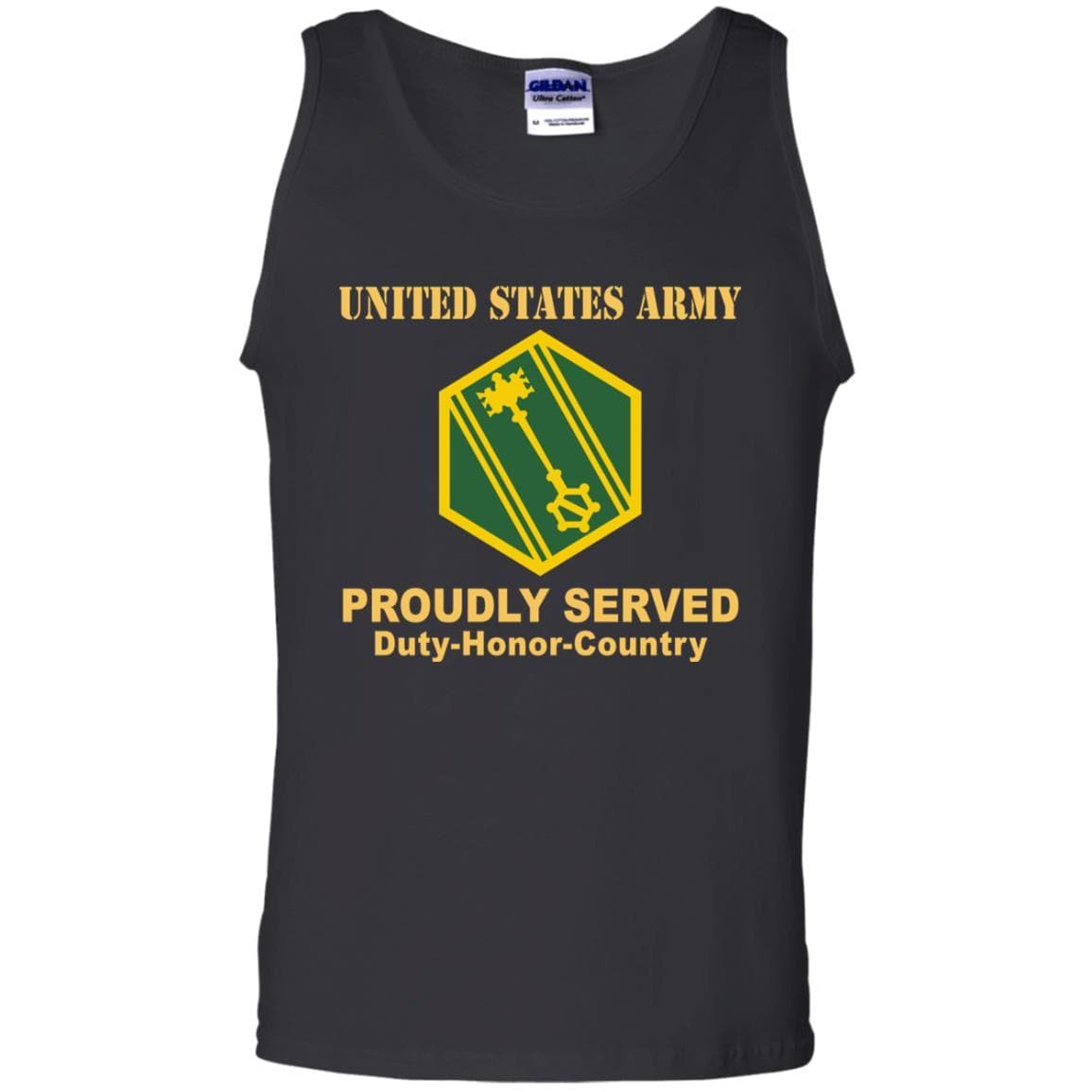 US ARMY 46TH MILITARY POLICE COMMAND- Proudly Served T-Shirt On Front For Men-TShirt-Army-Veterans Nation