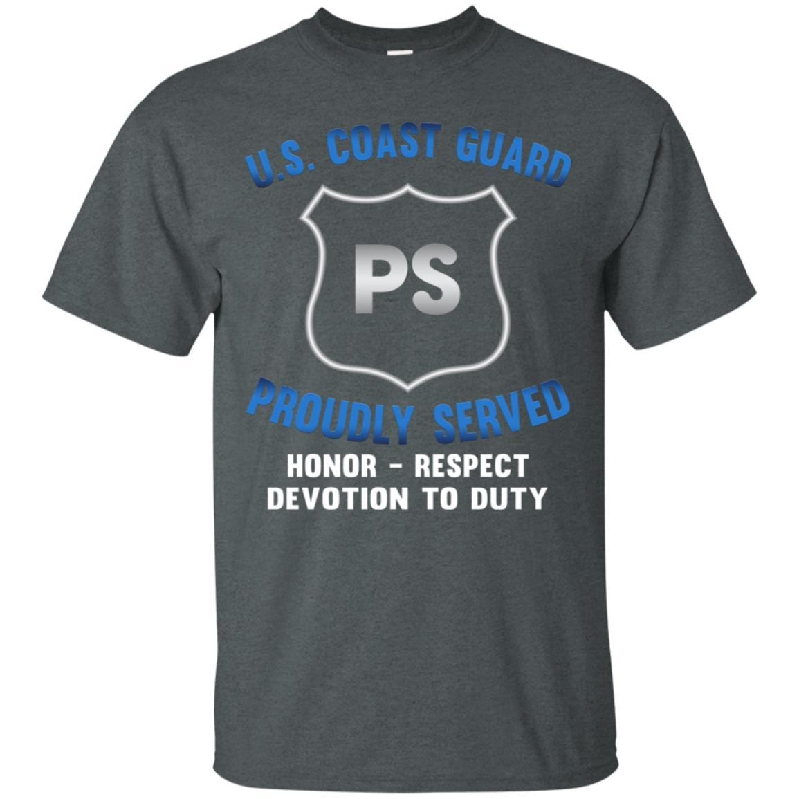 USCG PORT SECURITY SPECIALIST PS Logo Proudly Served T-Shirt For Men On Front-TShirt-USCG-Veterans Nation