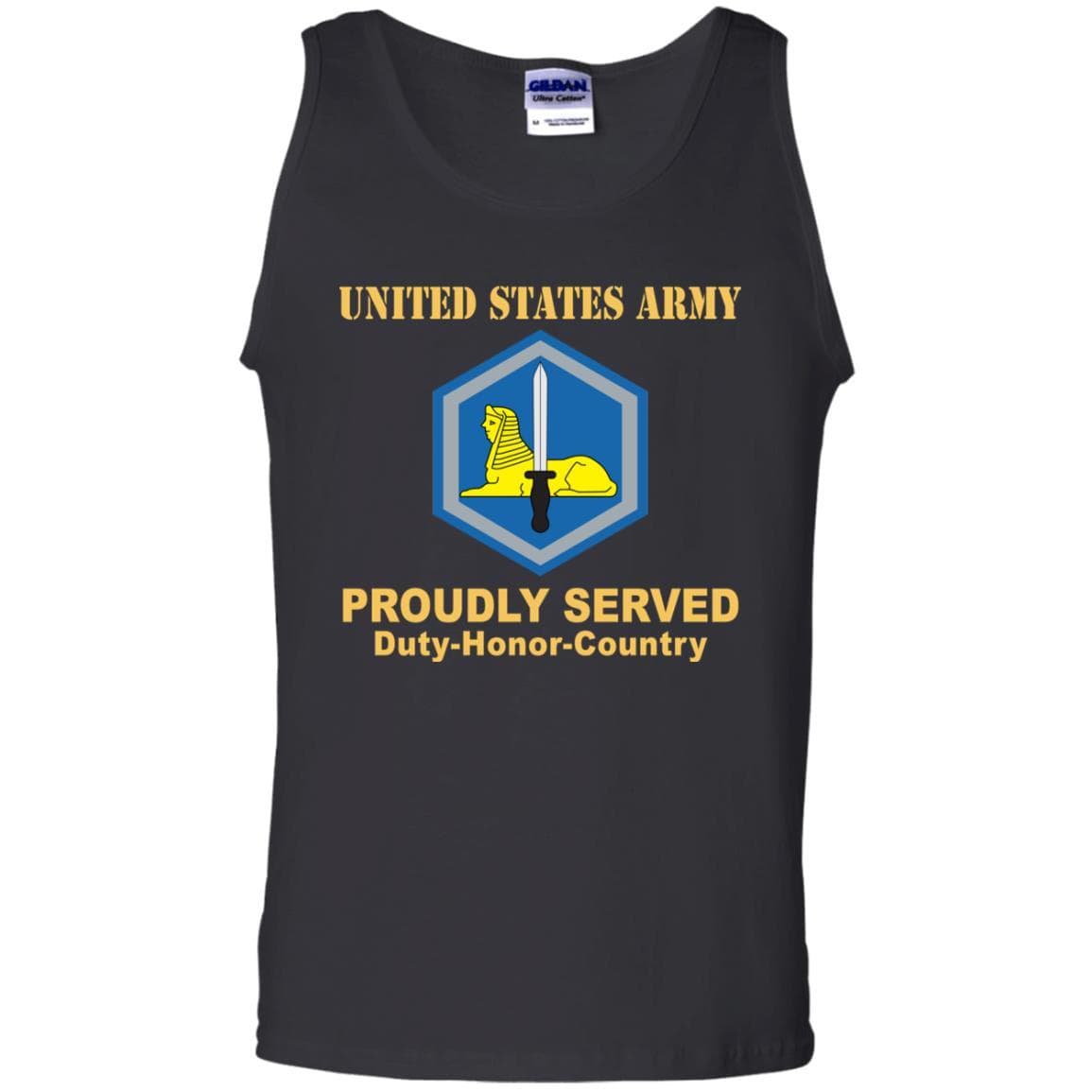 US ARMY 66TH MILITARY INTELLIGENCE BRIGADE - Proudly Served T-Shirt On Front For Men-TShirt-Army-Veterans Nation