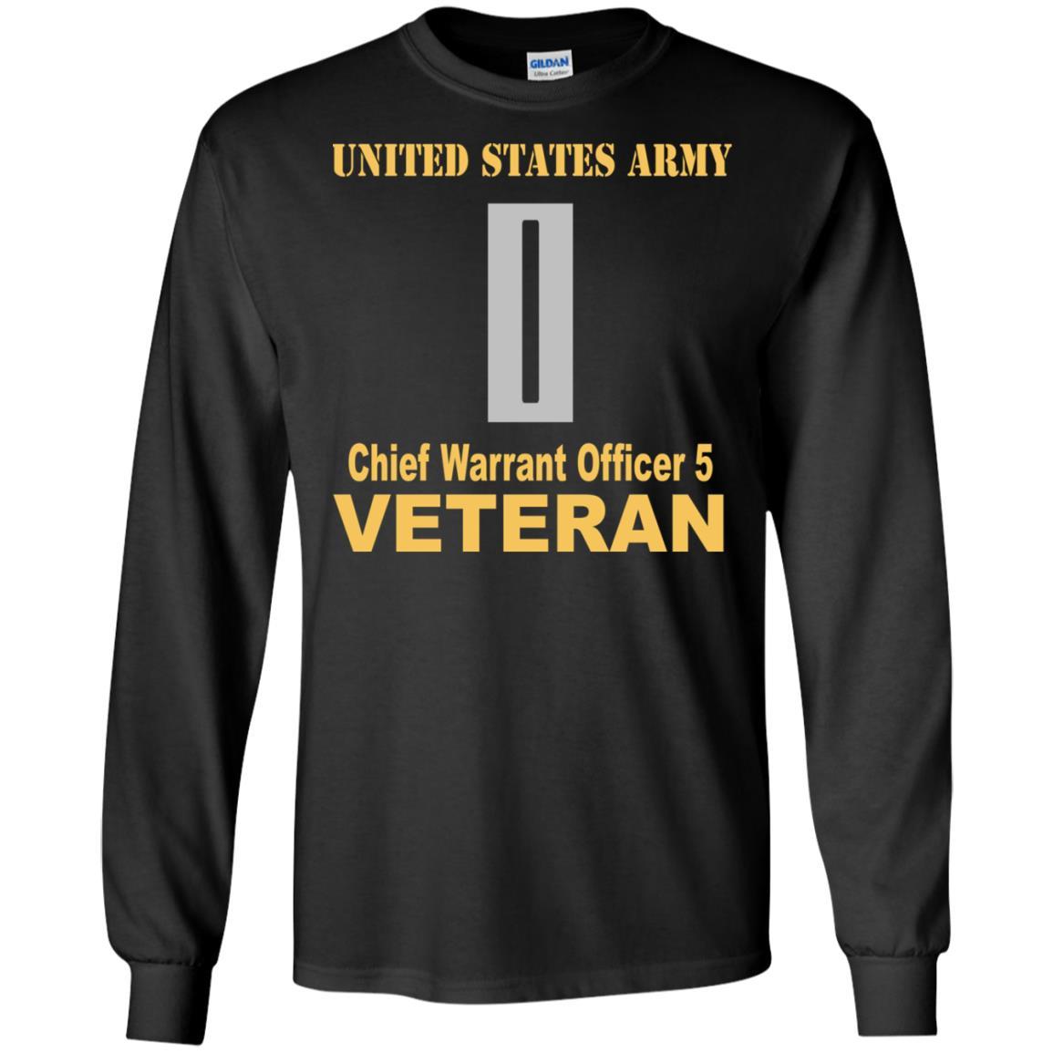 US Army W-5 Chief Warrant Officer 5 W5 CW5 Warrant Officer Veteran Men T Shirt On Front-TShirt-Army-Veterans Nation