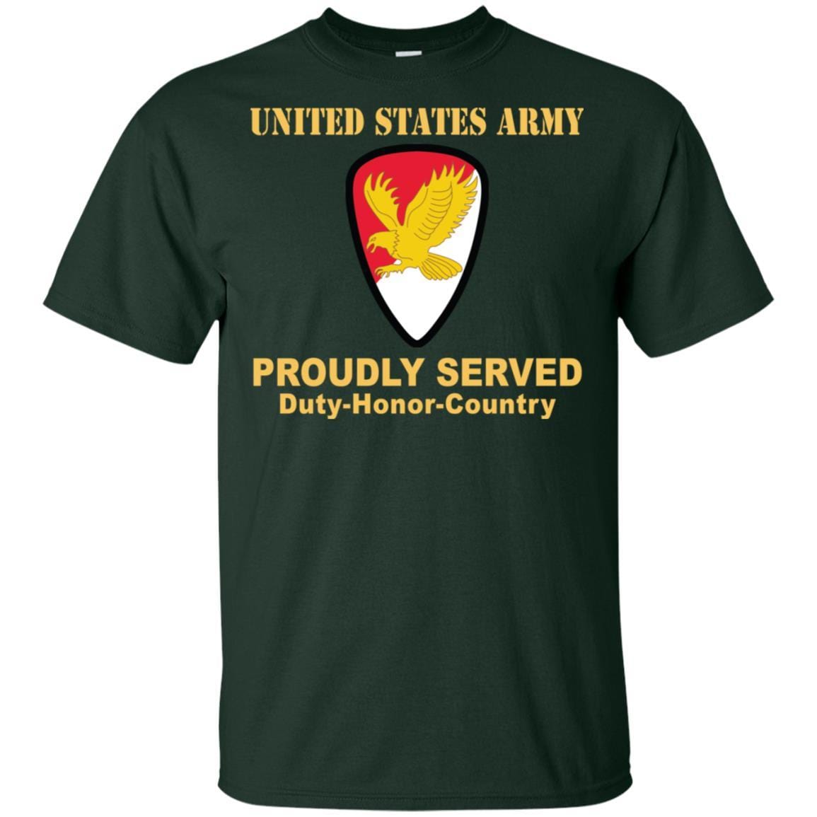 US ARMY 21ST CAVALRY BRIGADE- Proudly Served T-Shirt On Front For Men-TShirt-Army-Veterans Nation