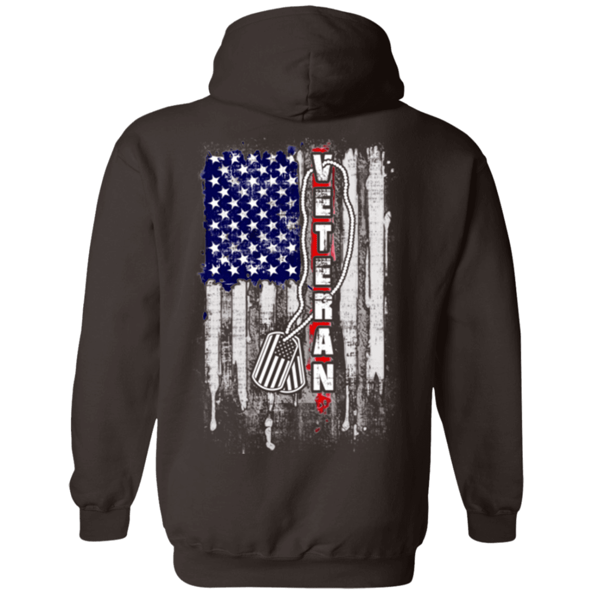 Military T-Shirt "Veteran America Flag"-TShirt-General-Veterans Nation