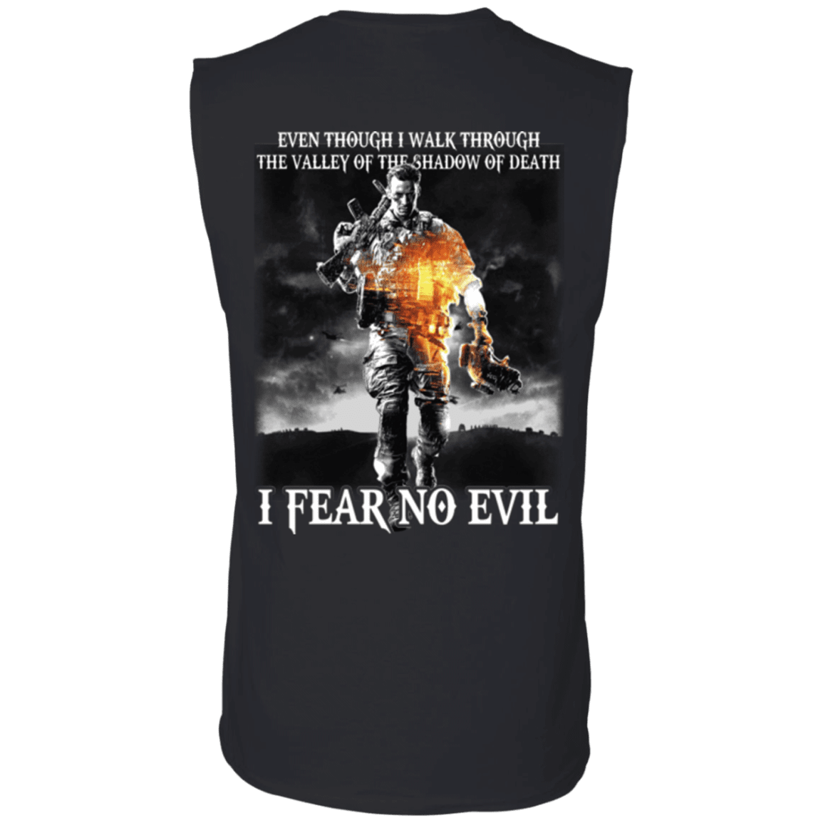 Military T-Shirt "Veteran - I Fear No Evil"-TShirt-General-Veterans Nation
