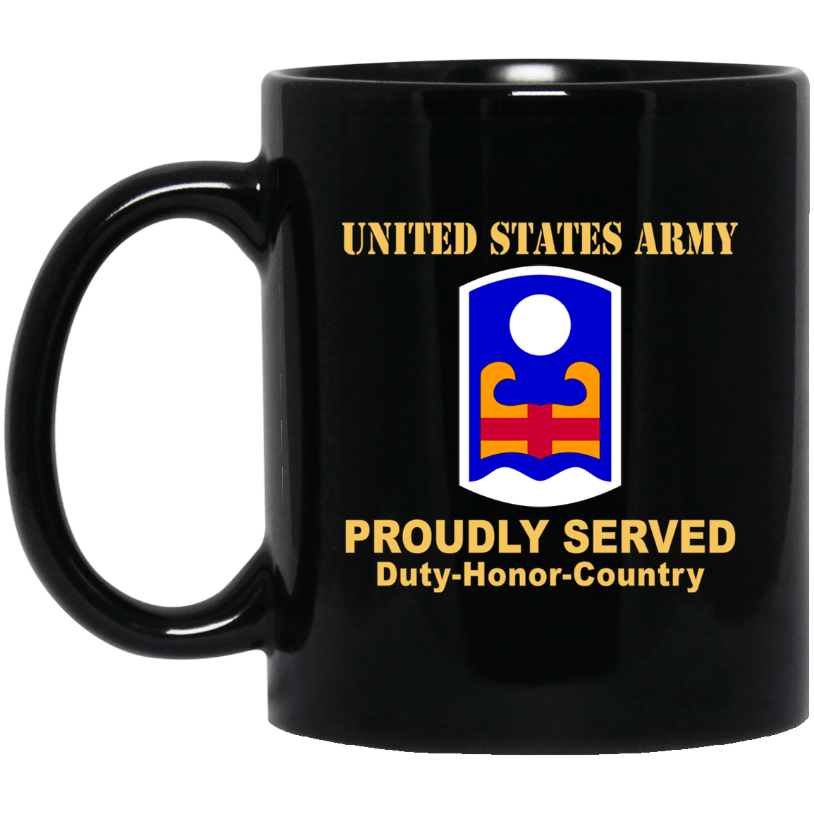 US ARMY 92 INFANTRY BRIGADE - 11 oz - 15 oz Black Mug-Mug-Army-CSIB-Veterans Nation