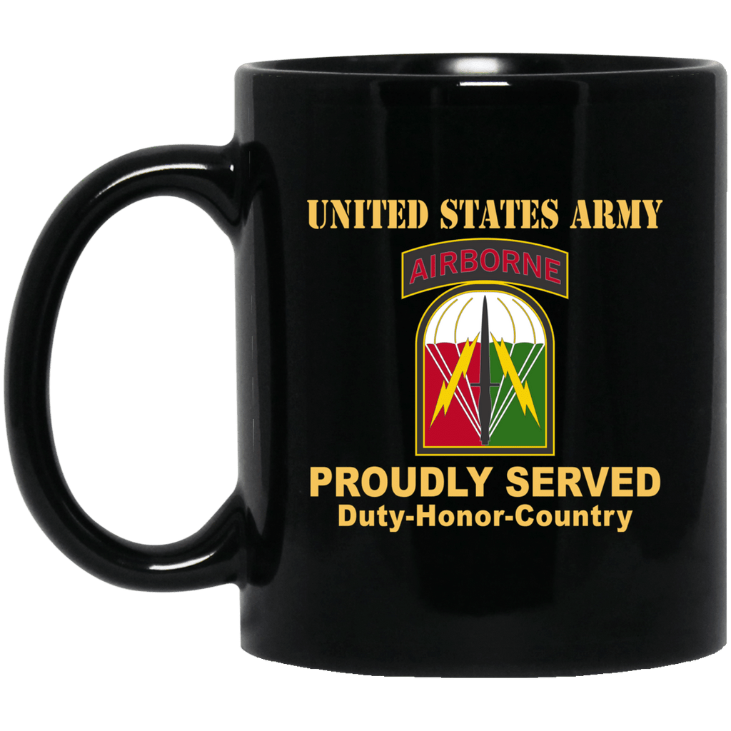 US ARMY 528 SUSTAINMENT BRIGADE- 11 oz - 15 oz Black Mug-Mug-Army-CSIB-Veterans Nation