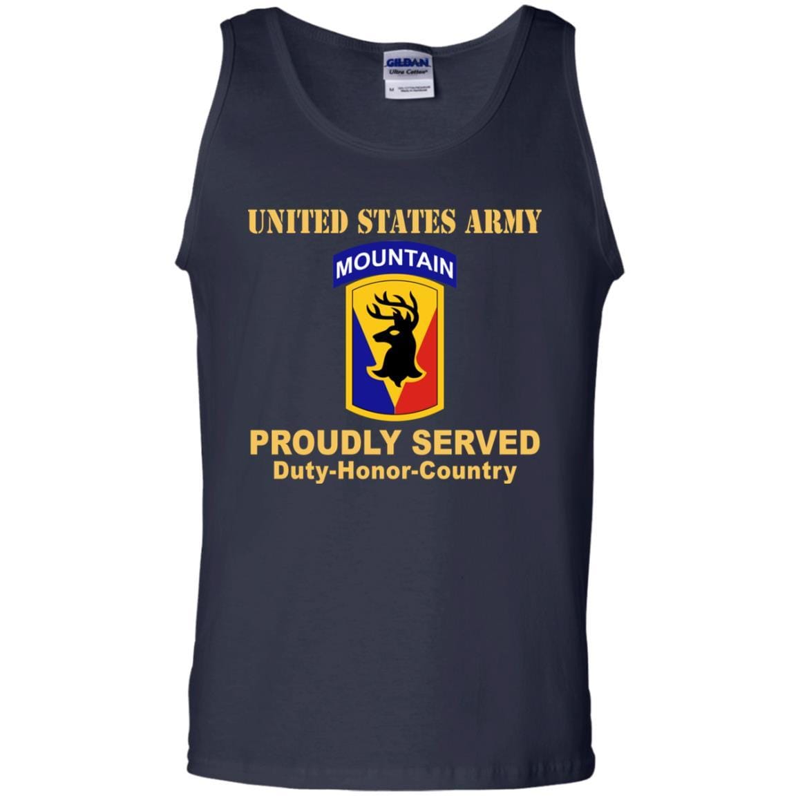 US ARMY 86TH INFANTRY BRIGADE COMBAT TEAM - Proudly Served T-Shirt On Front For Men-TShirt-Army-Veterans Nation