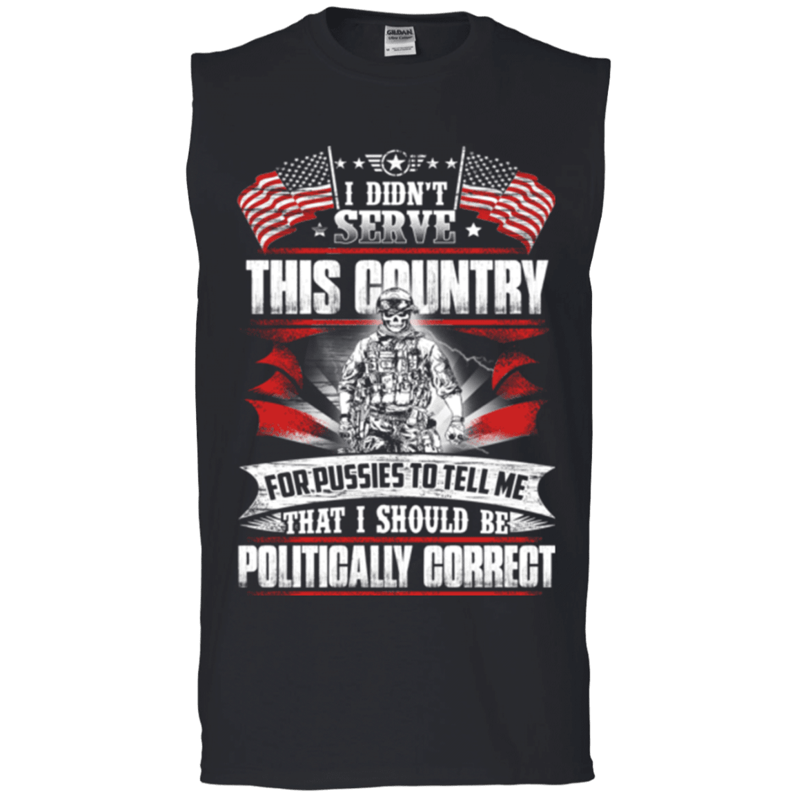 Military T-Shirt "I DIDN'T SERVE THIS COUNTRY"-TShirt-General-Veterans Nation