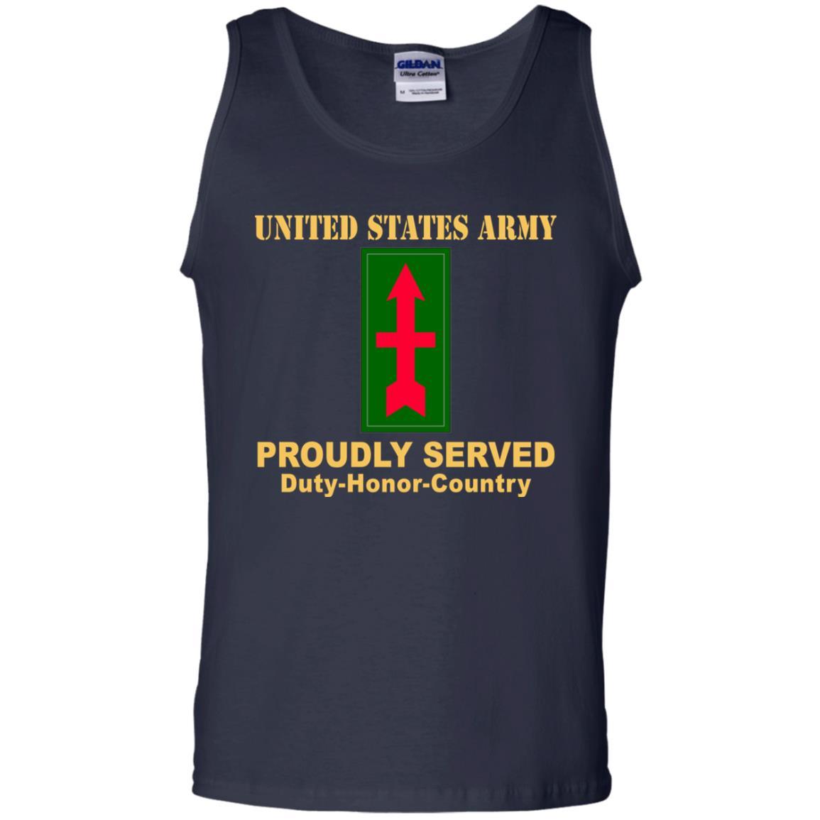 US ARMY 32ND INFANTRY BRIGADE COMBAT TEAM CSIB - Proudly Served T-Shirt On Front For Men-TShirt-Army-Veterans Nation