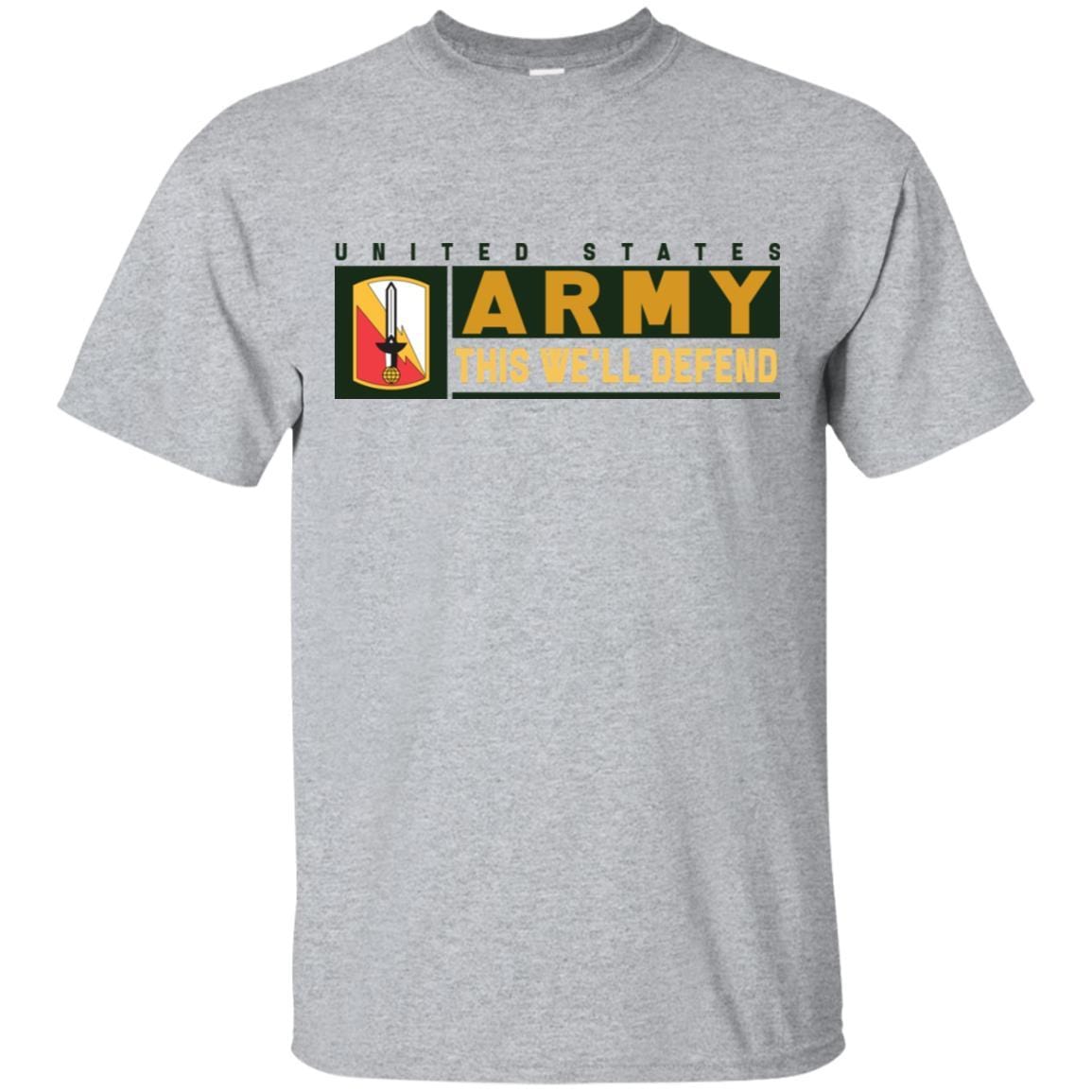 US Army 21ST SIGNAL BRIGADE- This We'll Defend T-Shirt On Front For Men-TShirt-Army-Veterans Nation