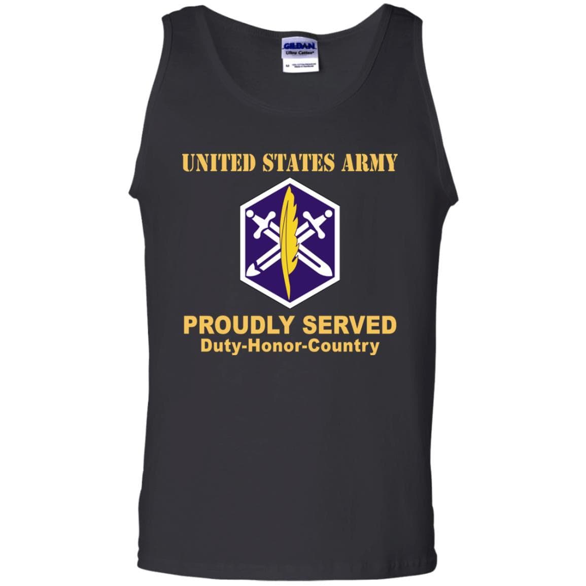 US ARMY 85TH CIVIL AFFAIRS BRIGADE - Proudly Served T-Shirt On Front For Men-TShirt-Army-Veterans Nation