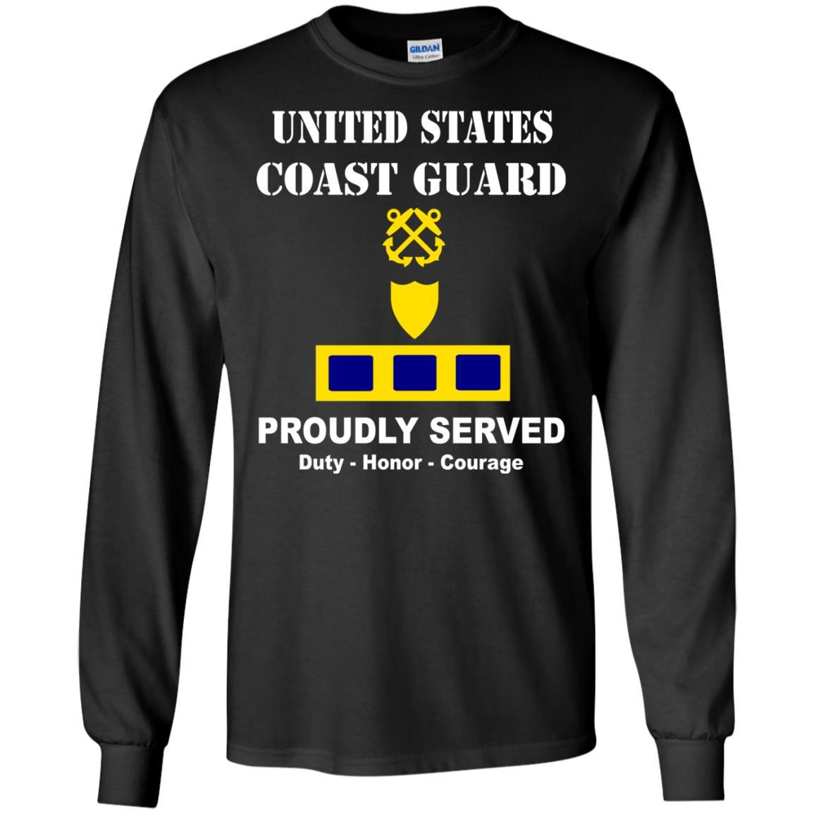 US Coast Guard W-2 Chief Warrant Officer 2 W2 CWO-2 Chief Warrant Officer Men Front USCG T Shirt-TShirt-USCG-Veterans Nation