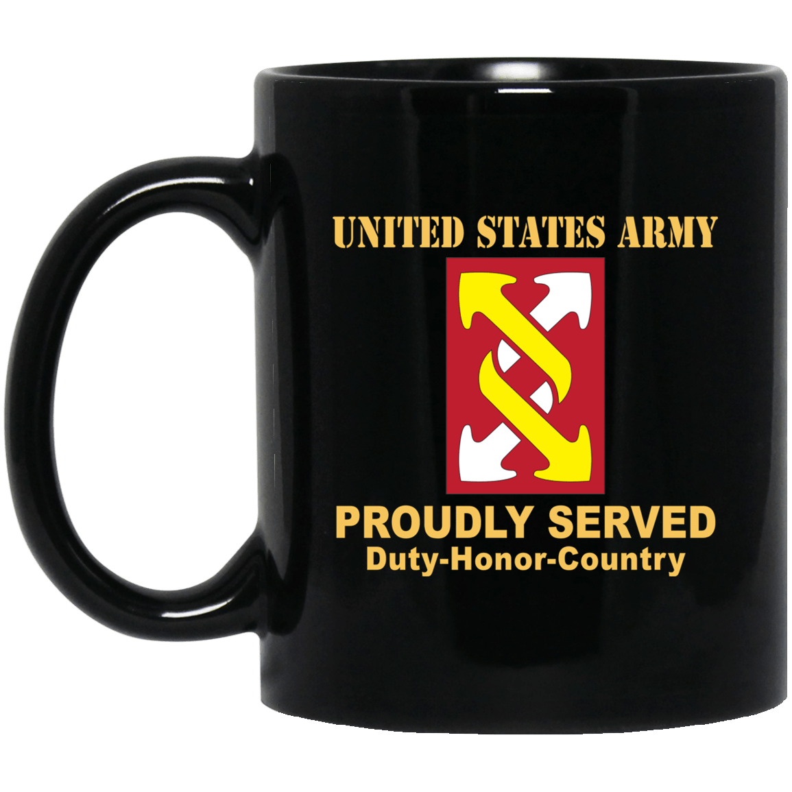 US ARMY 143RD SUSTAINMENT BRIGADE- 11 oz - 15 oz Black Mug-Mug-Army-CSIB-Veterans Nation