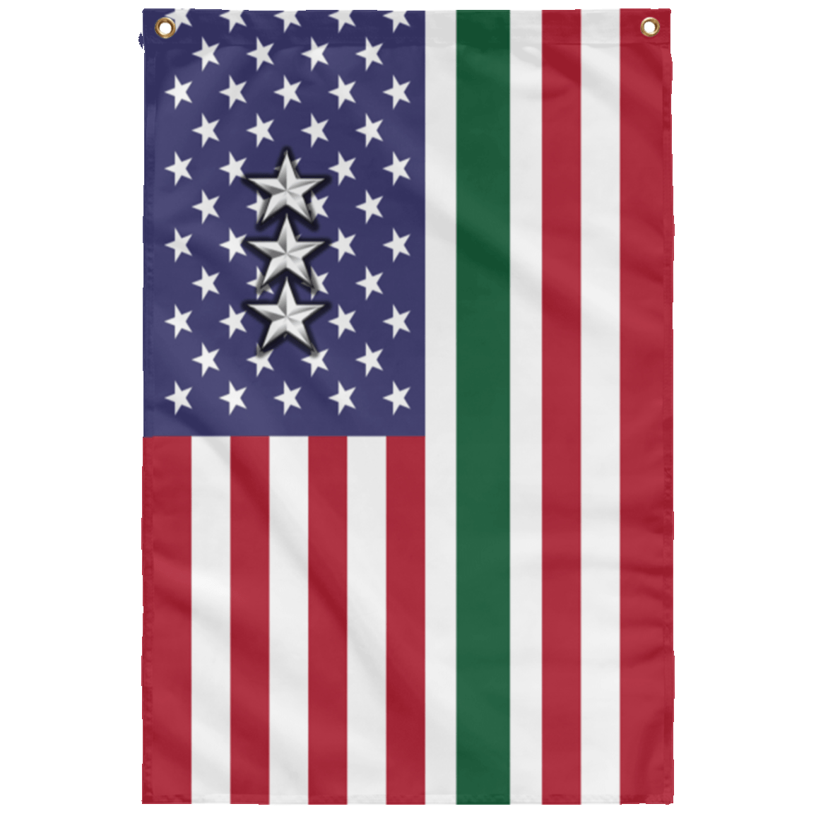 US Army O-9 Lieutenant General O9 LTG General Officer Wall Flag 3x5 ft Single Sided Print-WallFlag-Army-Ranks-Veterans Nation