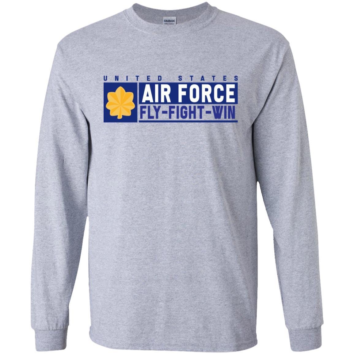 US Air Force O-4 Major Fly - Fight - Win Long Sleeve - Pullover Hoodie-TShirt-USAF-Veterans Nation