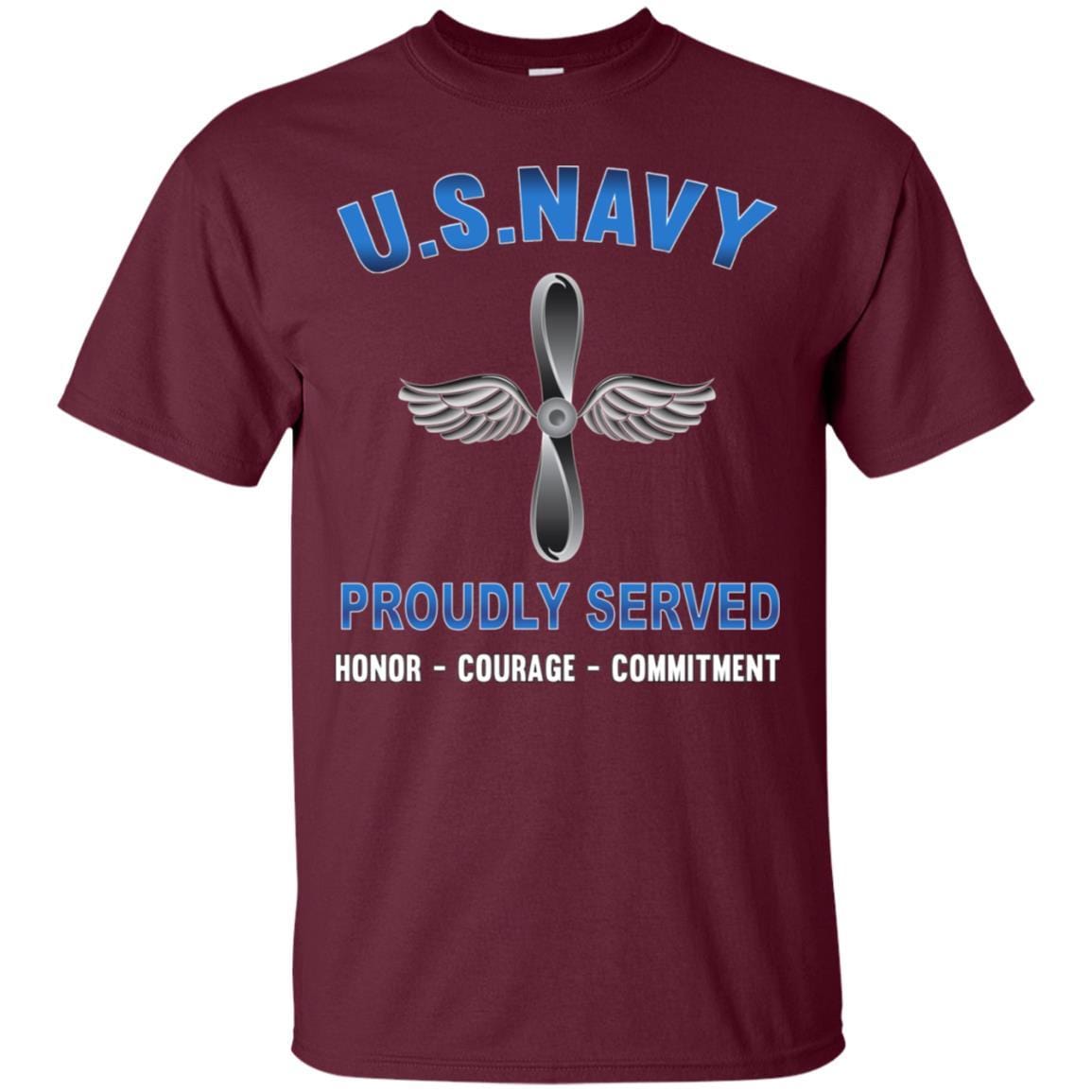 U.S Navy Aviation machinist's mate Navy AD - Proudly Served T-Shirt For Men On Front-TShirt-Navy-Veterans Nation