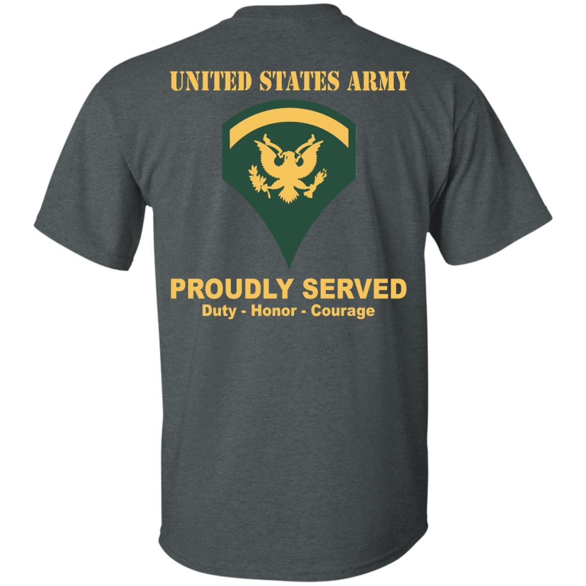 US Army E-5 SPC E5 Specialist Ranks Men Back US Army T Shirt-TShirt-Army-Veterans Nation