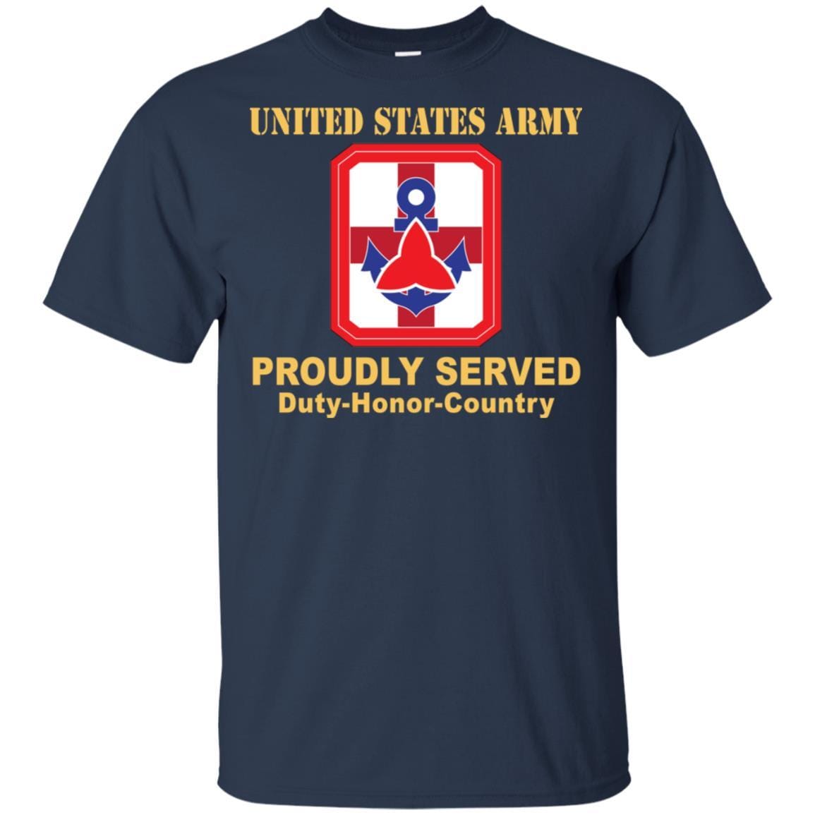 US ARMY 307TH MEDICAL BRIGADE- Proudly Served T-Shirt On Front For Men-TShirt-Army-Veterans Nation