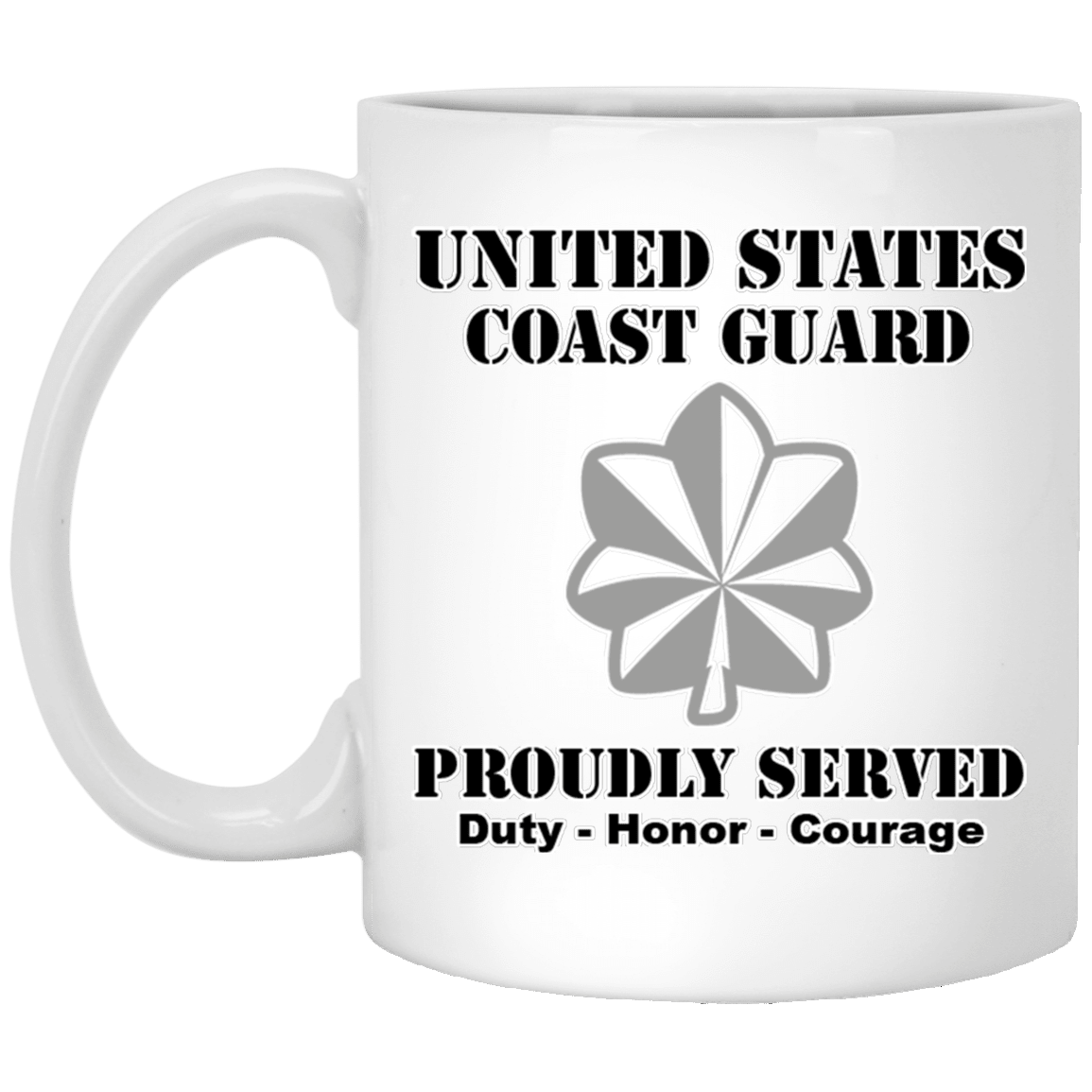 US Coast Guard O-5 Commander O5 CDR Senior Officer Ranks White Coffee Mug - Stainless Travel Mug-Mug-USCG-Officer-Veterans Nation