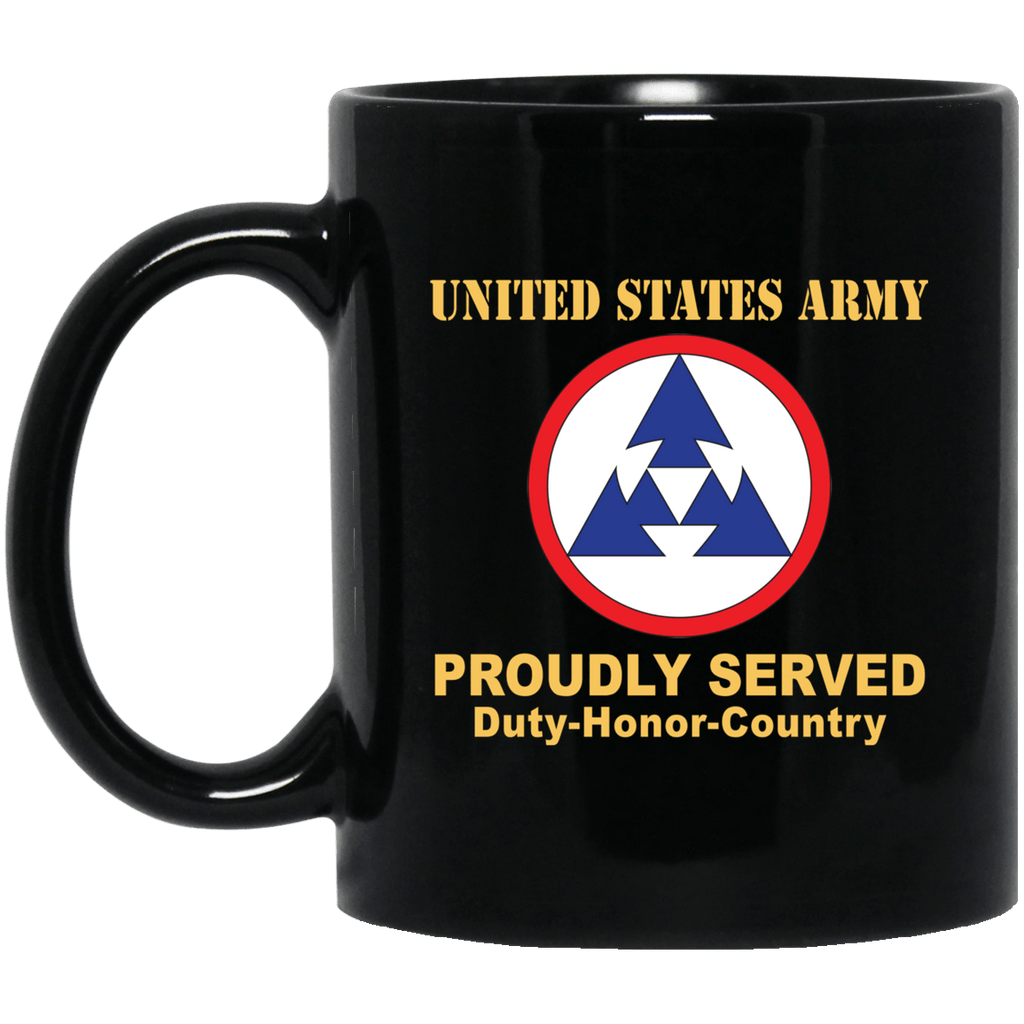 US ARMY 3RD SUSTAINMENT COMMAND- 11 oz - 15 oz Black Mug-Mug-Army-CSIB-Veterans Nation