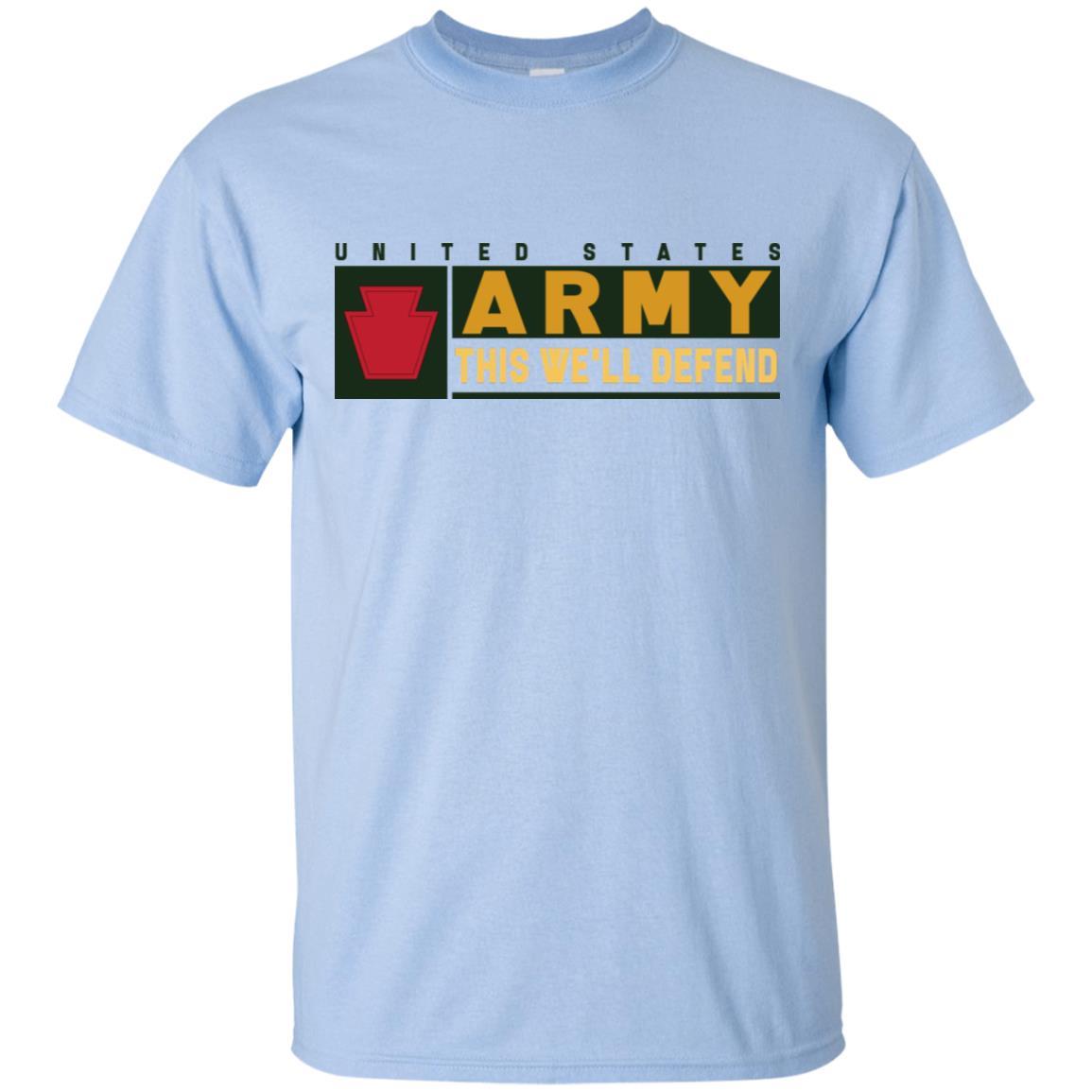 US Army 28TH INFANTRY DIVISION- This We'll Defend T-Shirt On Front For Men-TShirt-Army-Veterans Nation