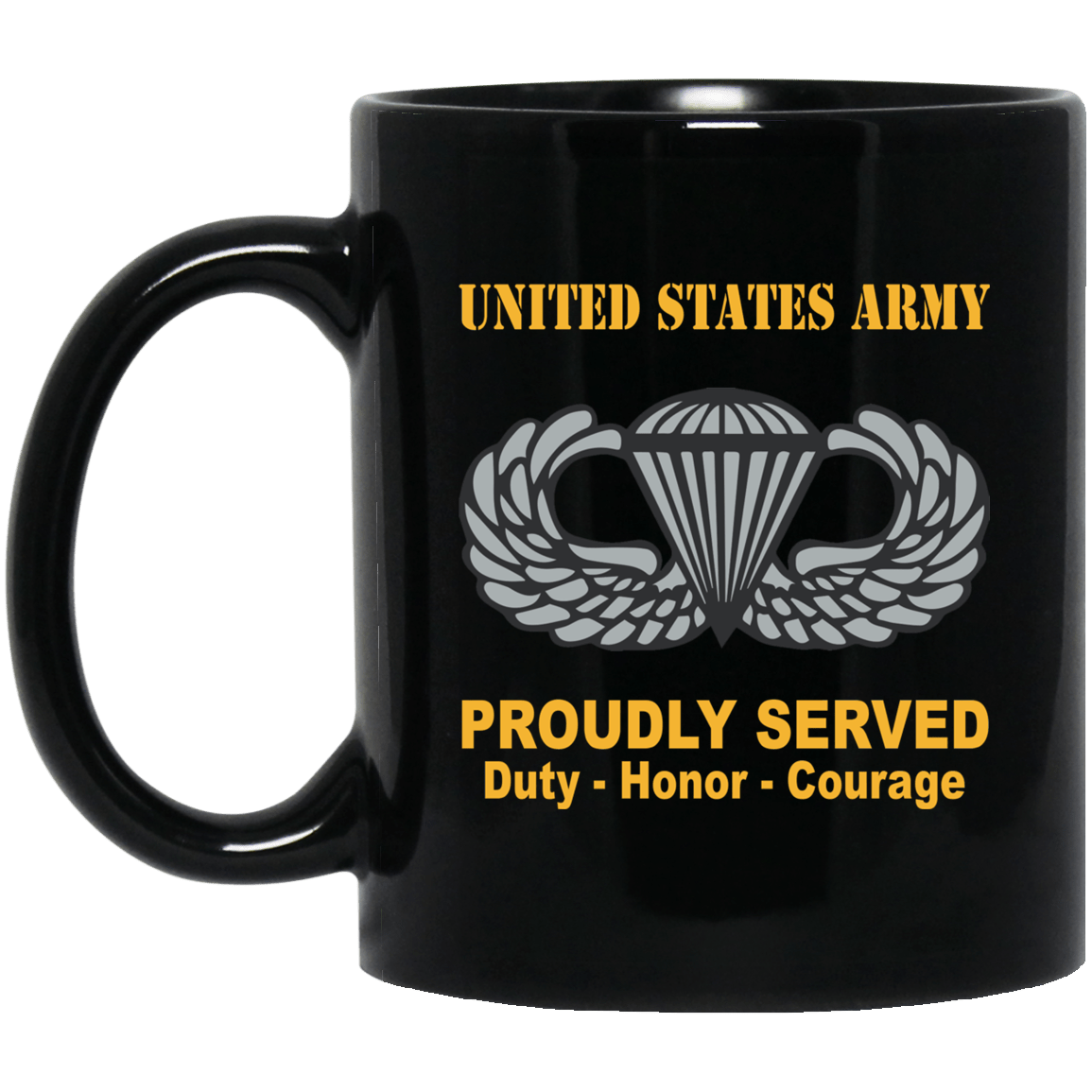 US Army Jump Wings - Parachutist Badge 11 oz - 15 oz-Mug-Army-Badge-Veterans Nation