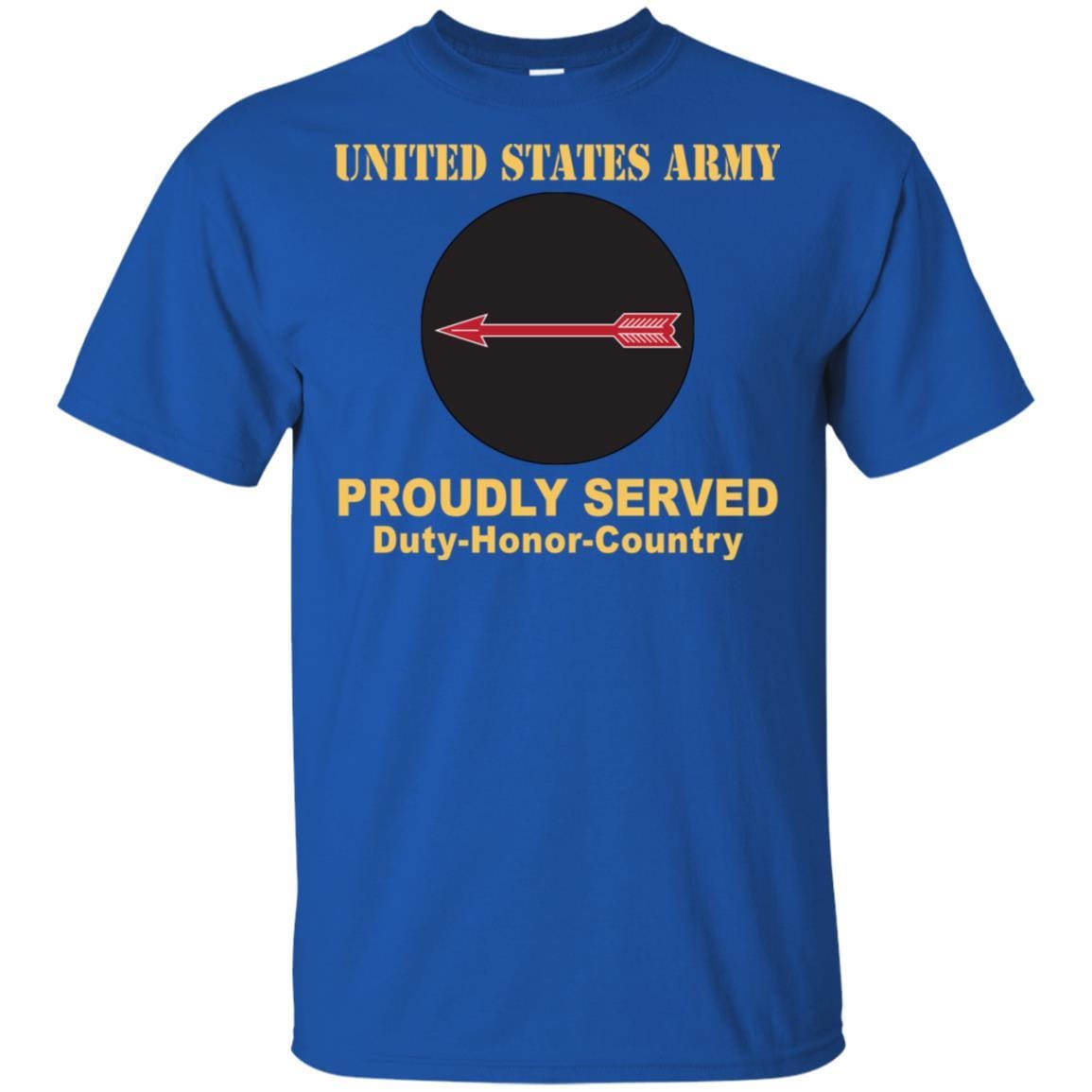 US ARMY CSIB ASYMMETRIC WARFARE GROUP- Proudly Served T-Shirt On Front For Men-TShirt-Army-Veterans Nation