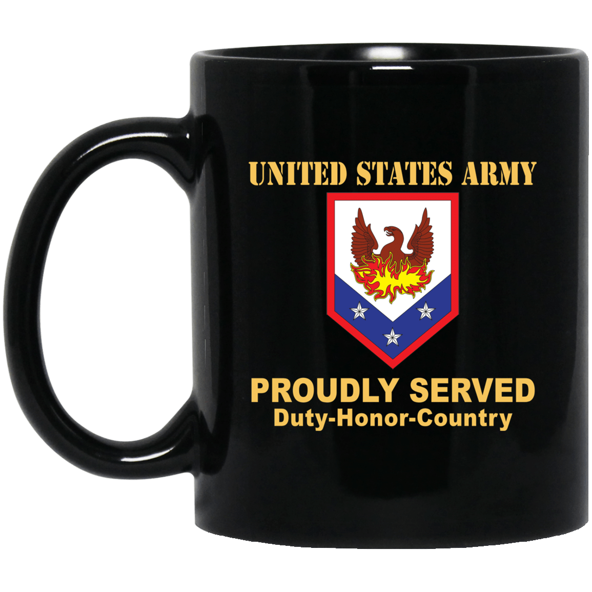 US ARMY 110 MANEUVER ENHANCEMENT BRIGADE- 11 oz - 15 oz Black Mug-Mug-Army-CSIB-Veterans Nation