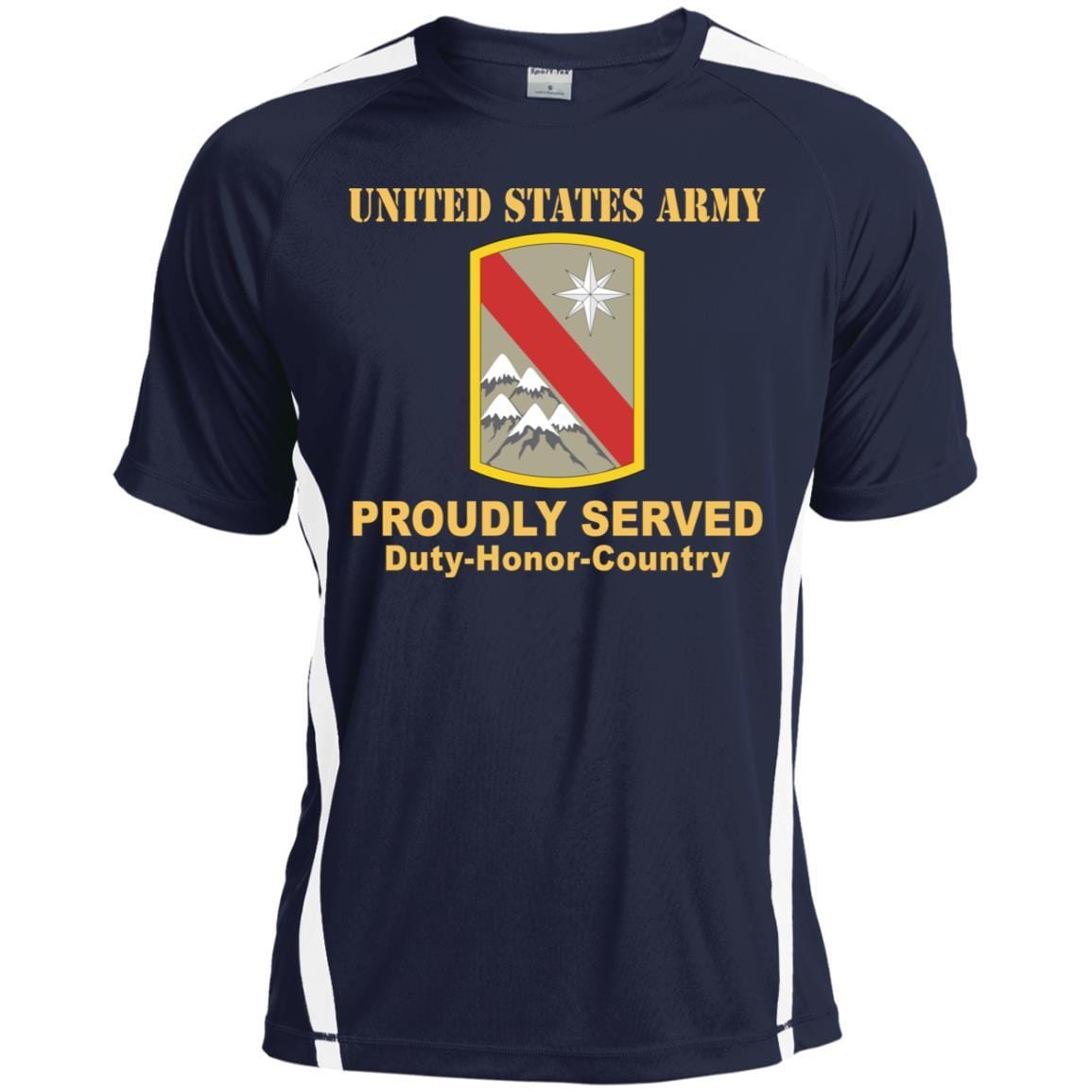 US ARMY 43 SUSTAINMENT BRIGADE- Proudly Served T-Shirt On Front For Men-TShirt-Army-Veterans Nation