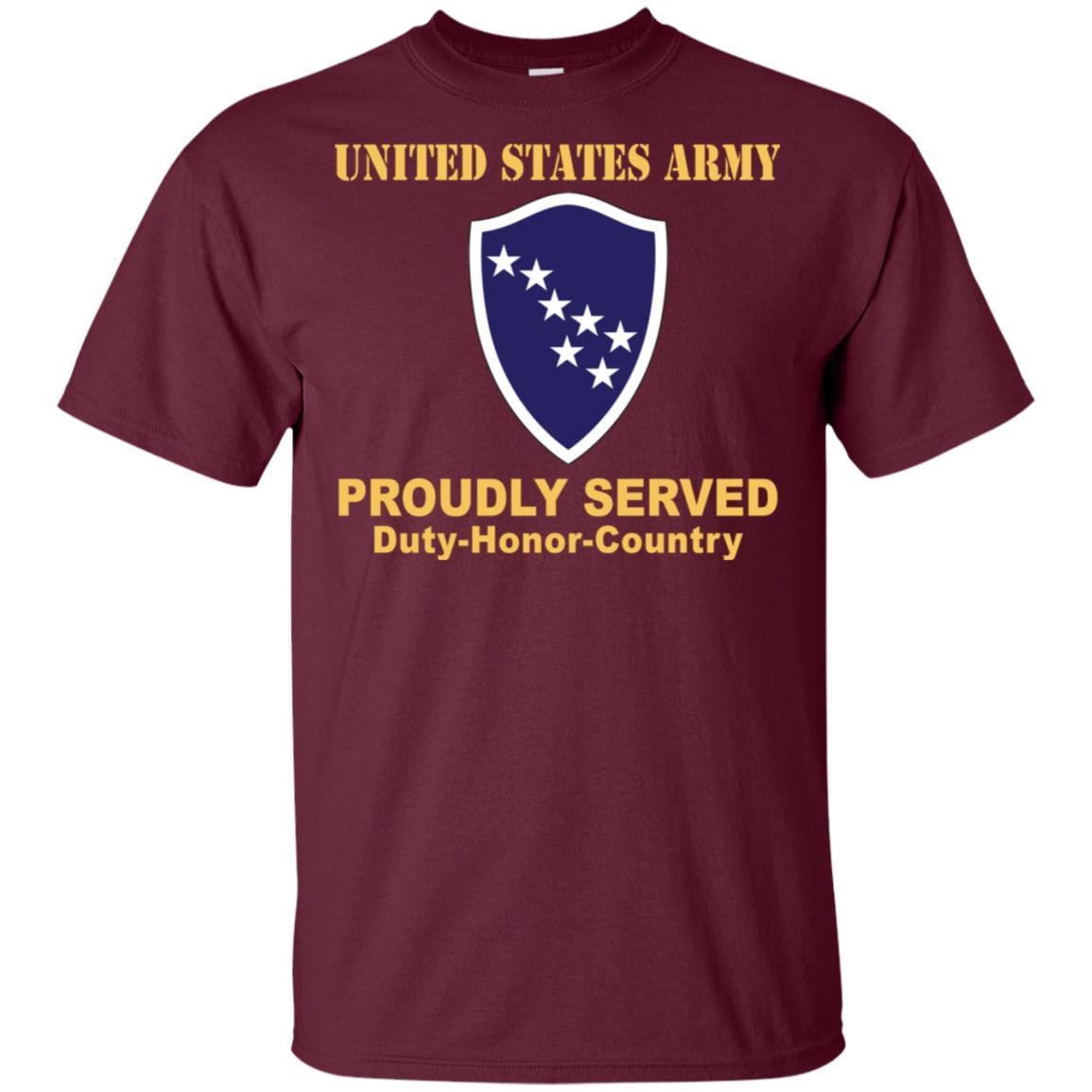 US ARMY CSIB ALASKA ARMY NG ELEMENT JOINT FORCES HEADQUARTERS- Proudly Served T-Shirt On Front For Men-TShirt-Army-Veterans Nation