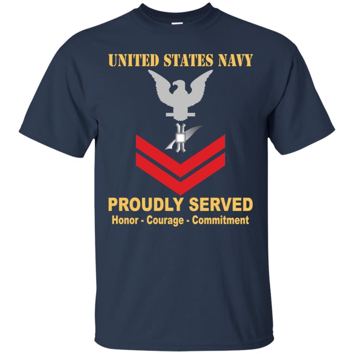 Navy Legalman Navy LN E-5 Rating Badges Proudly Served T-Shirt For Men On Front-TShirt-Navy-Veterans Nation