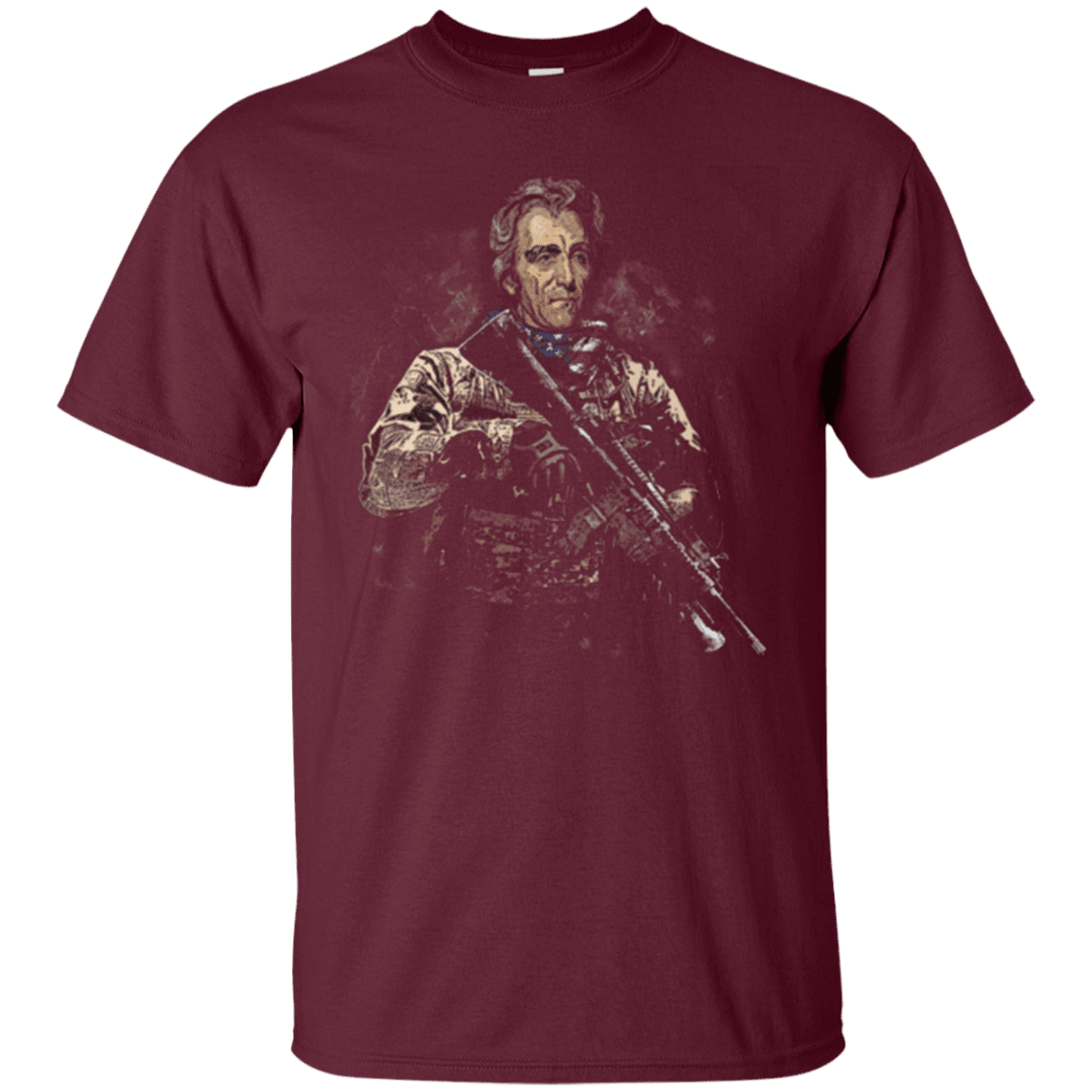 Military T-Shirt "Andrew Jackson Soldier Presidents"-TShirt-General-Veterans Nation