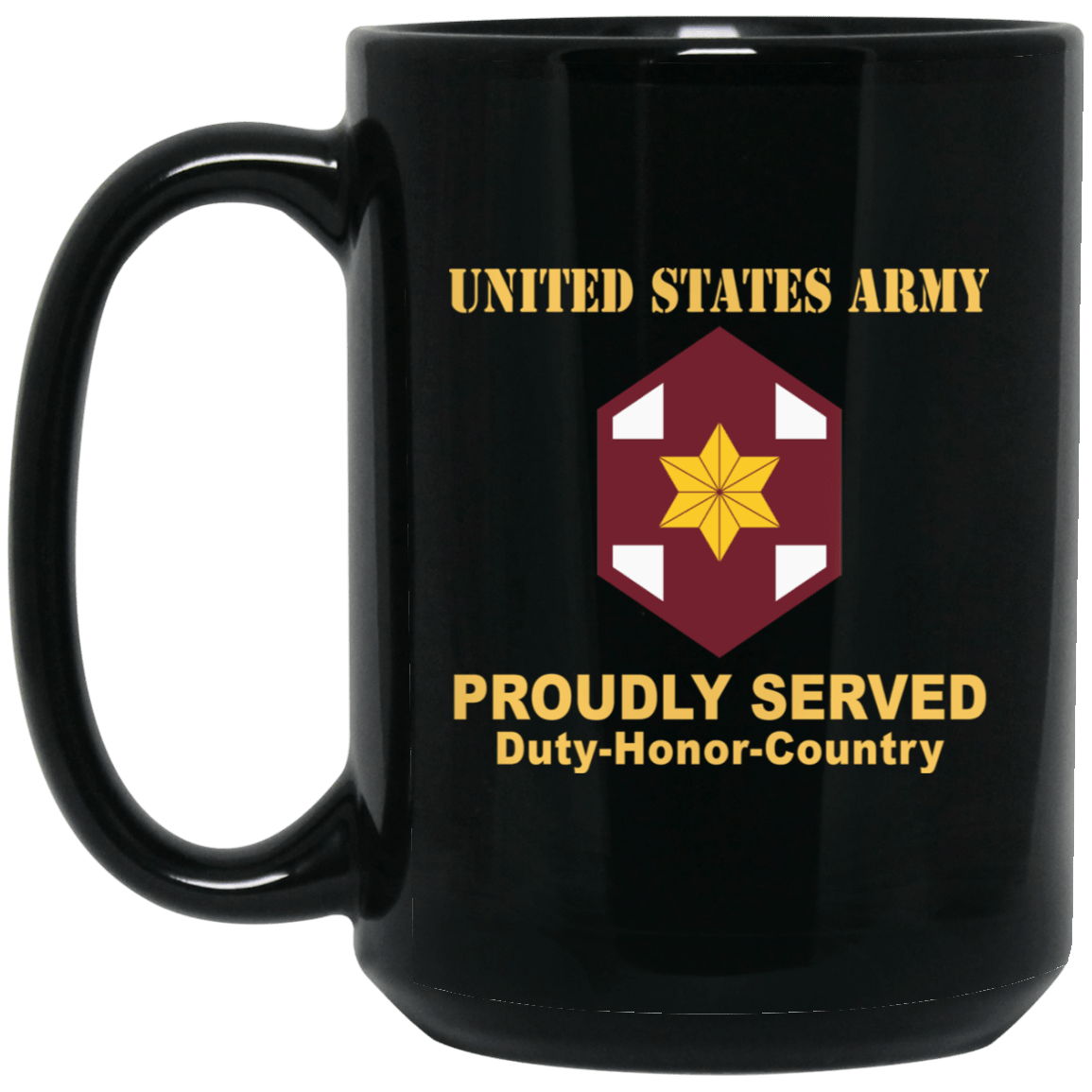 US ARMY 804 MEDICAL BRIGADE- 11 oz - 15 oz Black Mug-Mug-Army-CSIB-Veterans Nation