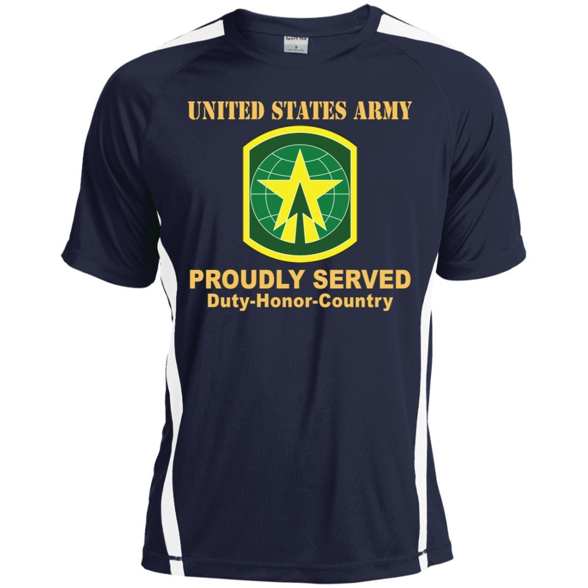 US ARMY 16TH MILITARY POLICE BRIGADE WITH AIRBORNE TAB- Proudly Served T-Shirt On Front For Men-TShirt-Army-Veterans Nation