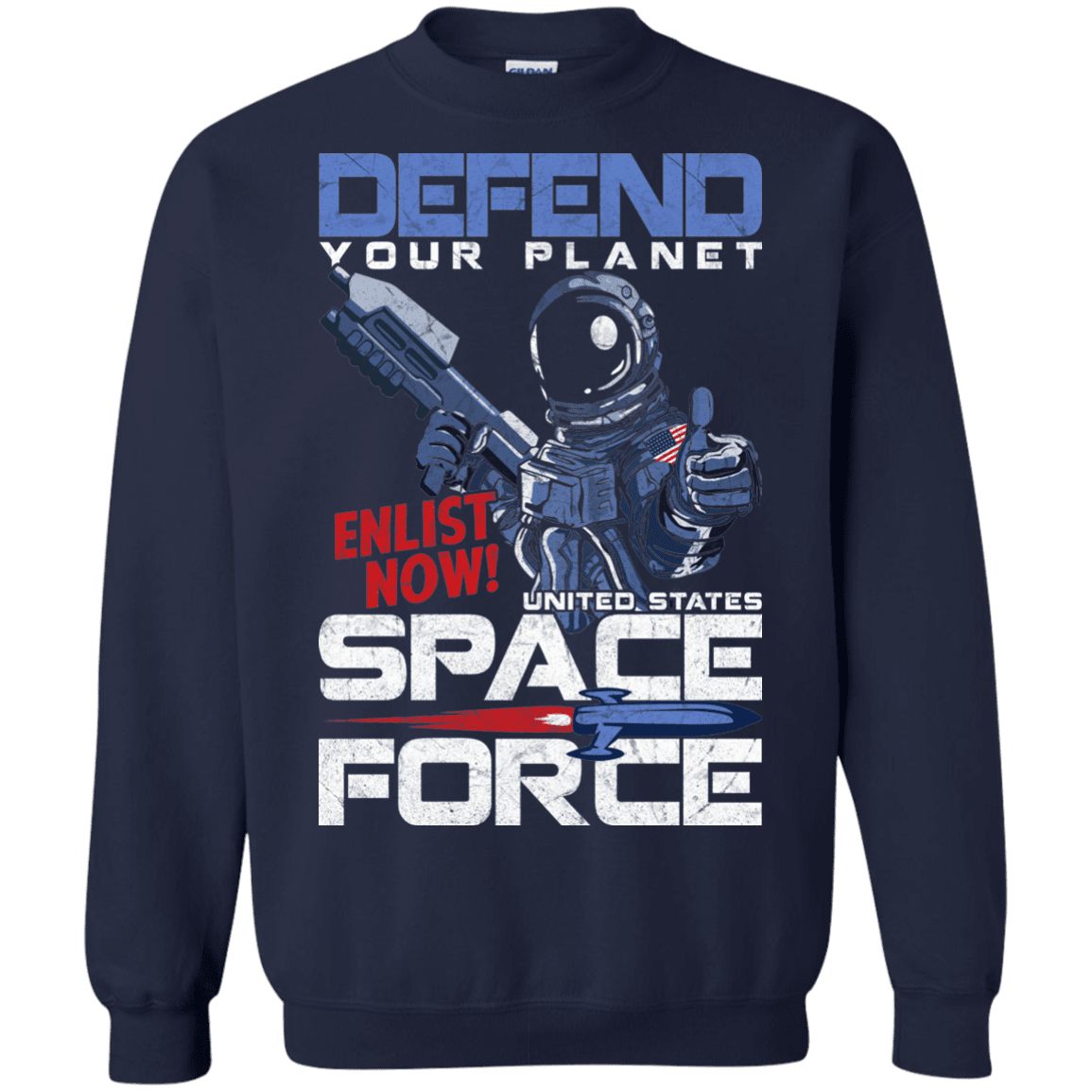 Defend Your Planet Space Force Men Front Tank Top-TShirt-USAF-Veterans Nation