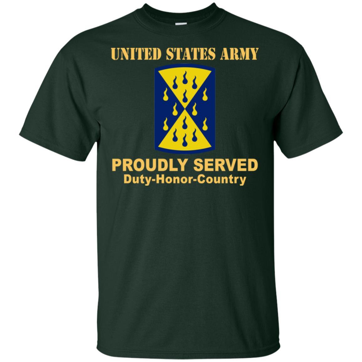 US ARMY 464TH CHEMICAL BRIGADE- Proudly Served T-Shirt On Front For Men-TShirt-Army-Veterans Nation