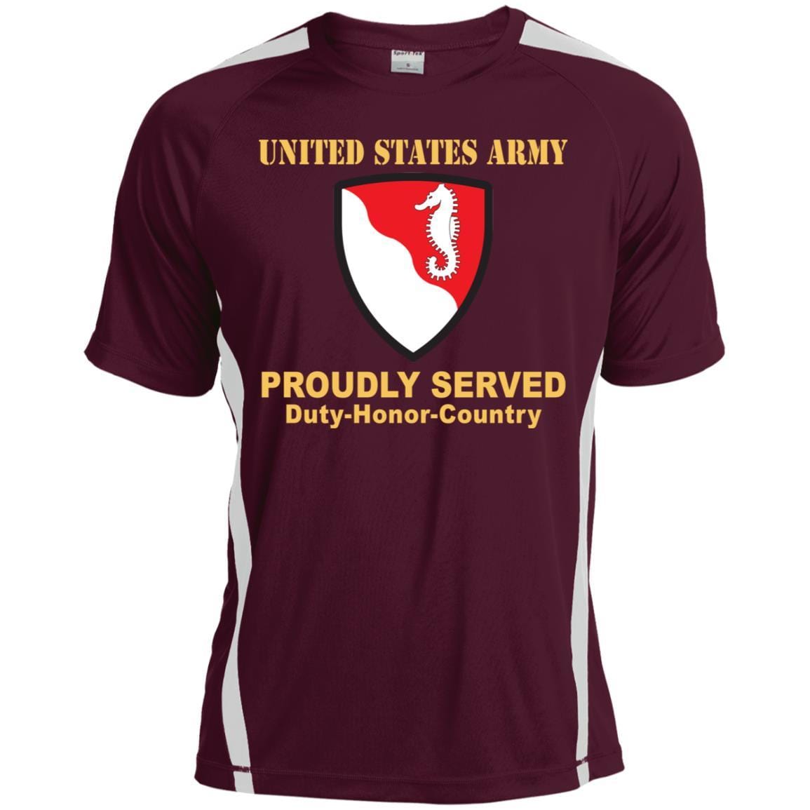 US ARMY 36TH ENGINEER BRIGADE- Proudly Served T-Shirt On Front For Men-TShirt-Army-Veterans Nation