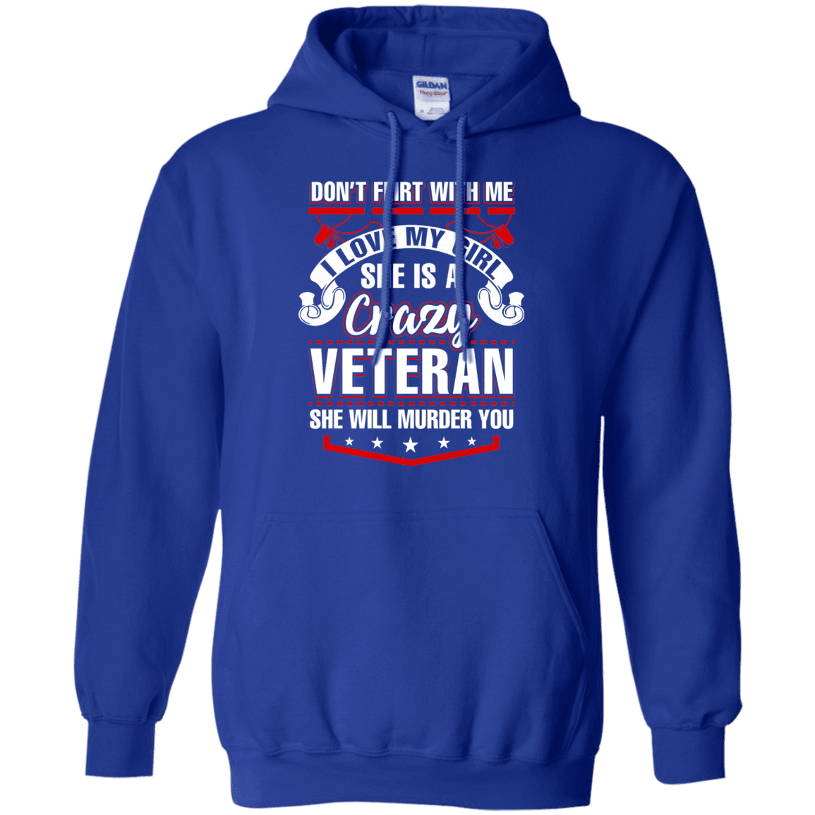 Military T-Shirt "SHE IS A CRAZY VETERAN"-TShirt-General-Veterans Nation