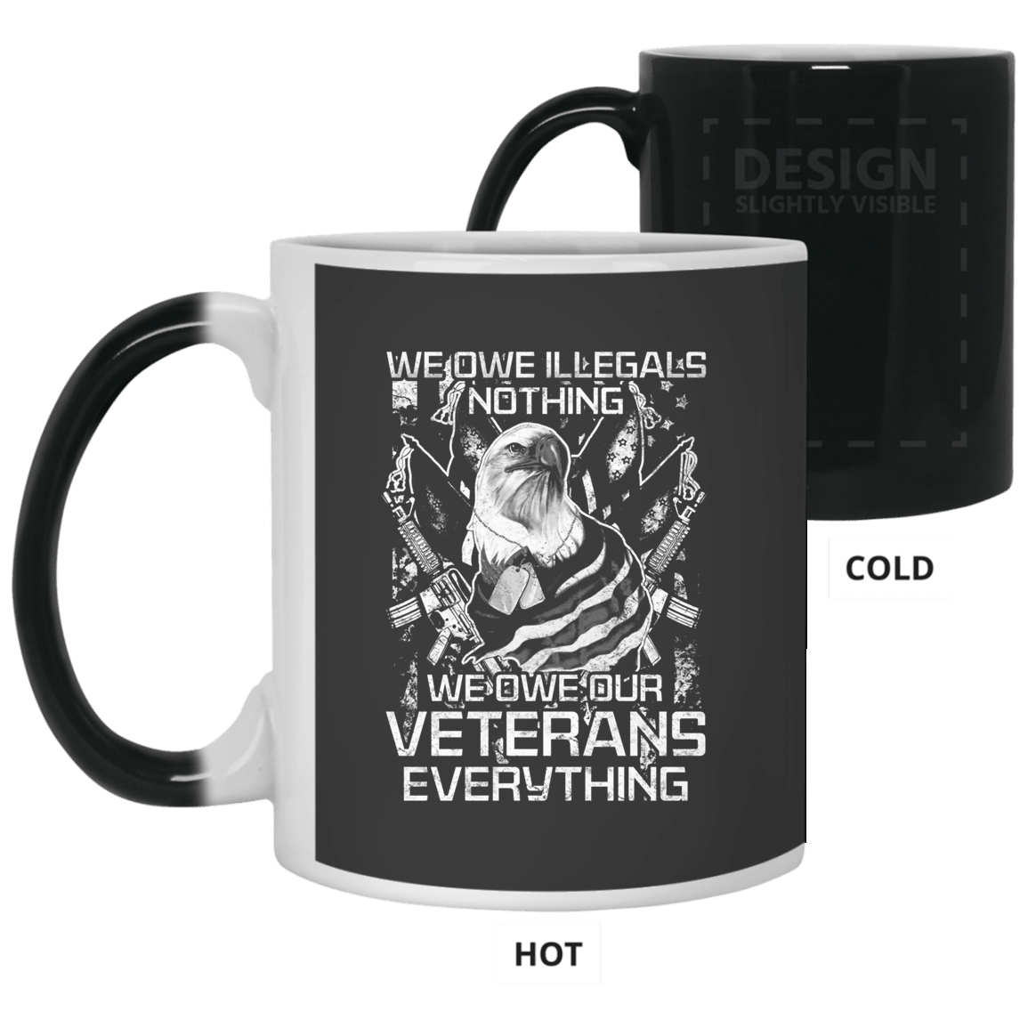 We Owe Our Veterans Everything Coffee Mug Black - Change Colour-Mug-General-Veterans Nation