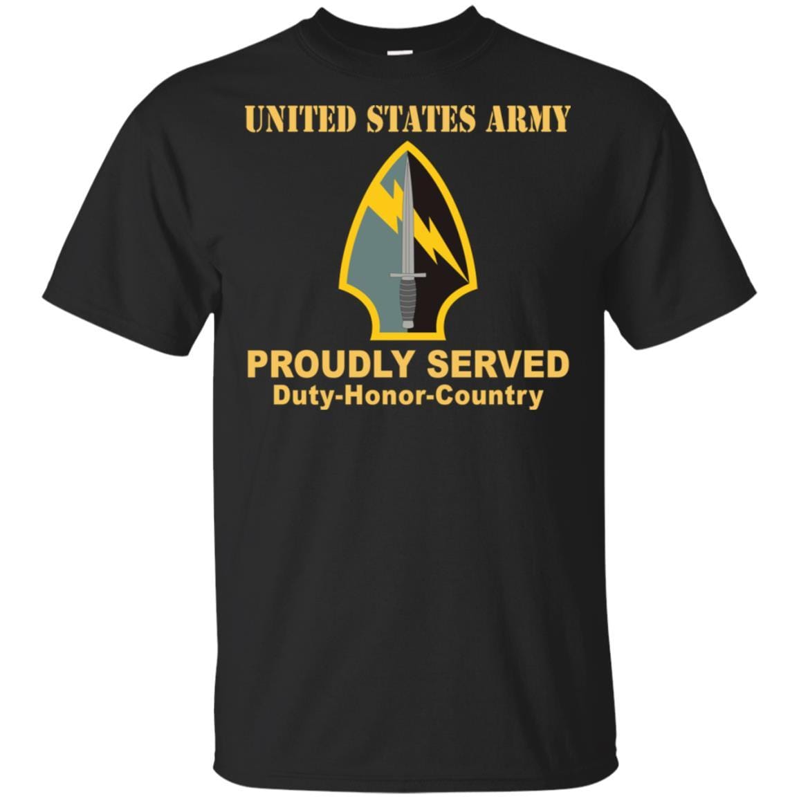 US ARMY 560 BATTLEFIELD SURVEILLANCE BRIGADE- Proudly Served T-Shirt On Front For Men-TShirt-Army-Veterans Nation