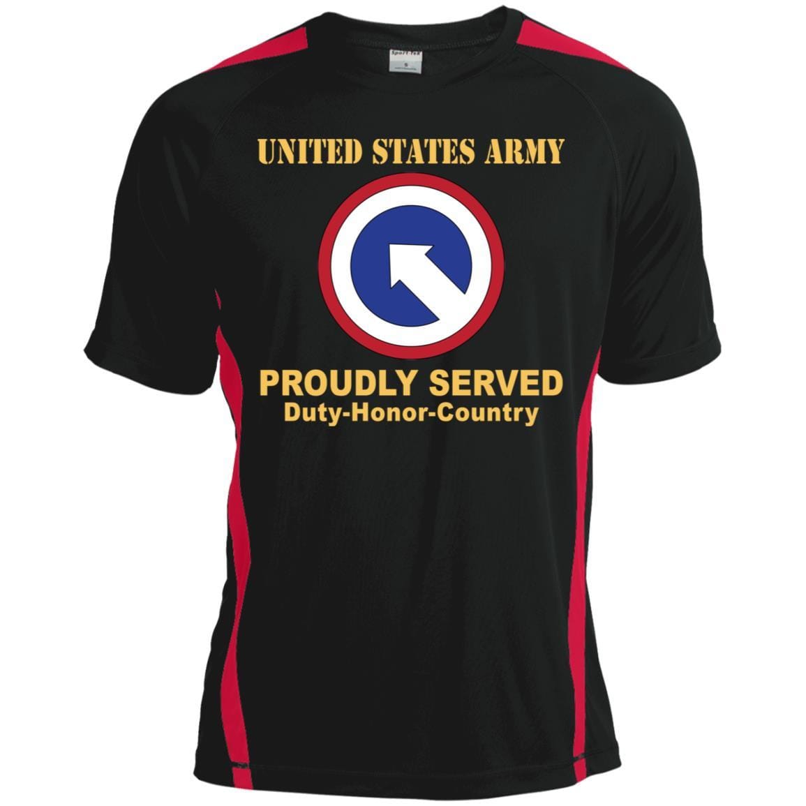 US ARMY 1ST SUSTAINMENT- Proudly Served T-Shirt On Front For Men-TShirt-Army-Veterans Nation