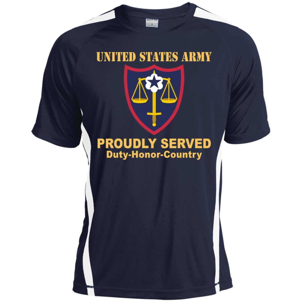 US ARMY TRIAL DEFENSE SERVICE- Proudly Served T-Shirt On Front For Men-TShirt-Army-Veterans Nation