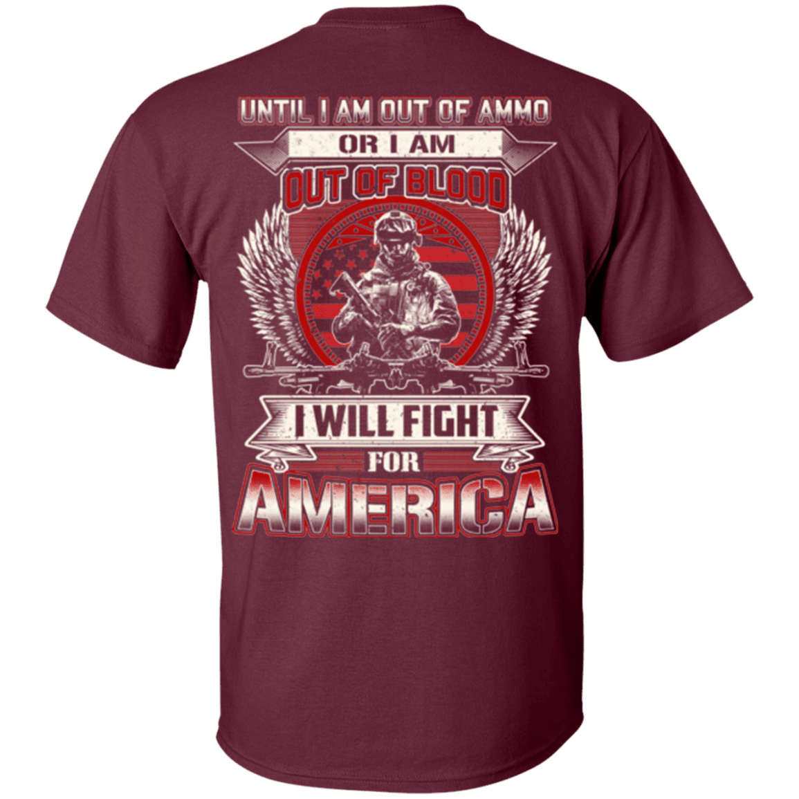 Military T-Shirt "Veteran - I Will Fire For America"-TShirt-General-Veterans Nation