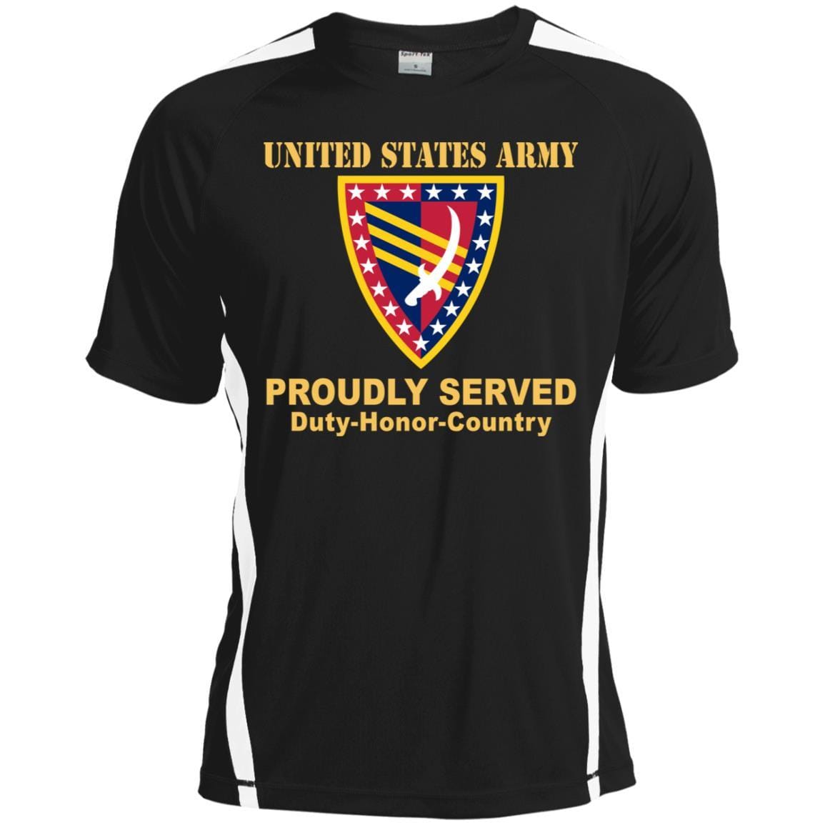 US ARMY 38 SUSTAINMENT BRIGADE - Proudly Served T-Shirt On Front For Men-TShirt-Army-Veterans Nation