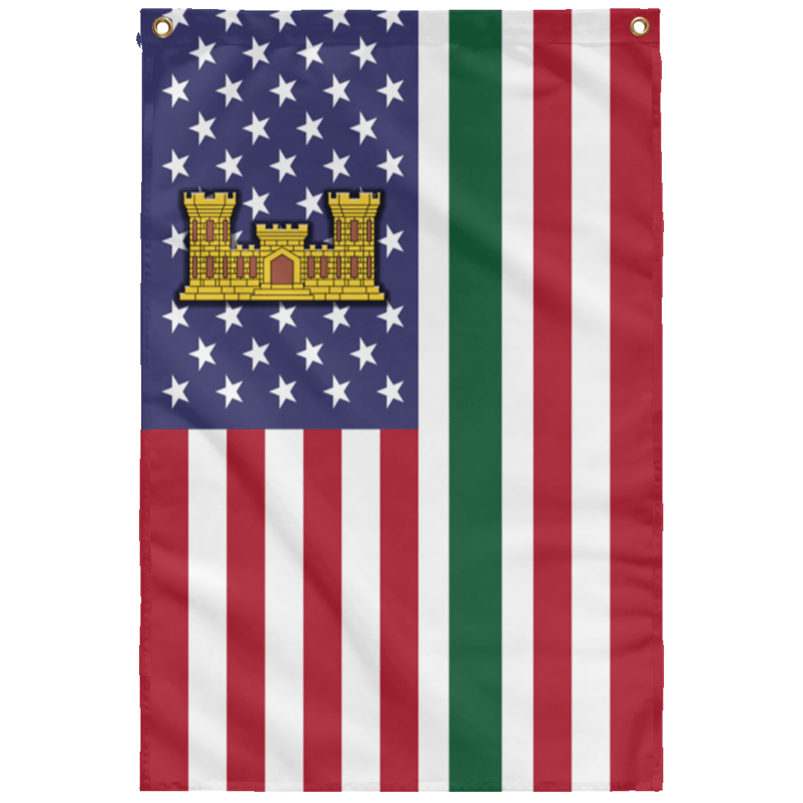 U.S. Army Corps of Engineers Wall Flag 3x5 ft Single Sided Print-WallFlag-Army-Branch-Veterans Nation