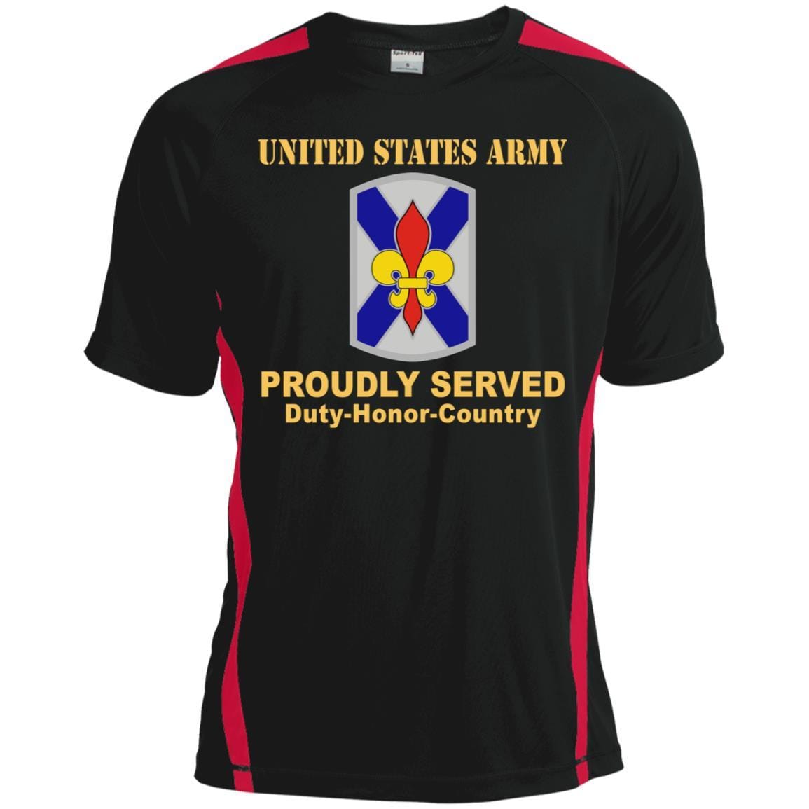 US ARMY 256TH INFANTRY BRIGADE COMBAT TEAM-01- Proudly Served T-Shirt On Front For Men-TShirt-Army-Veterans Nation