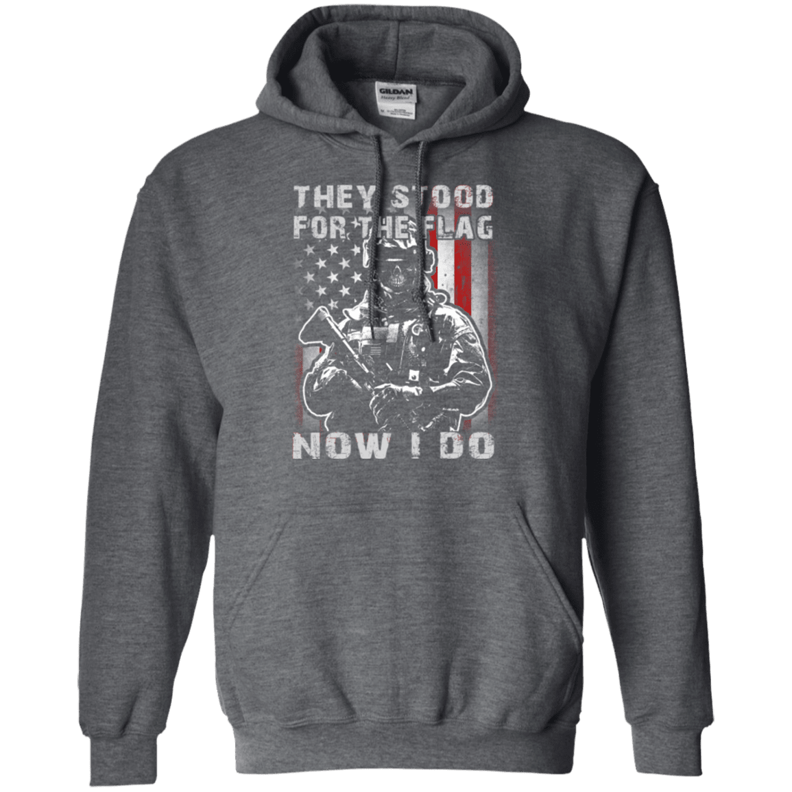 Military T-Shirt "They Stood For The Flag Now I Do"-TShirt-General-Veterans Nation